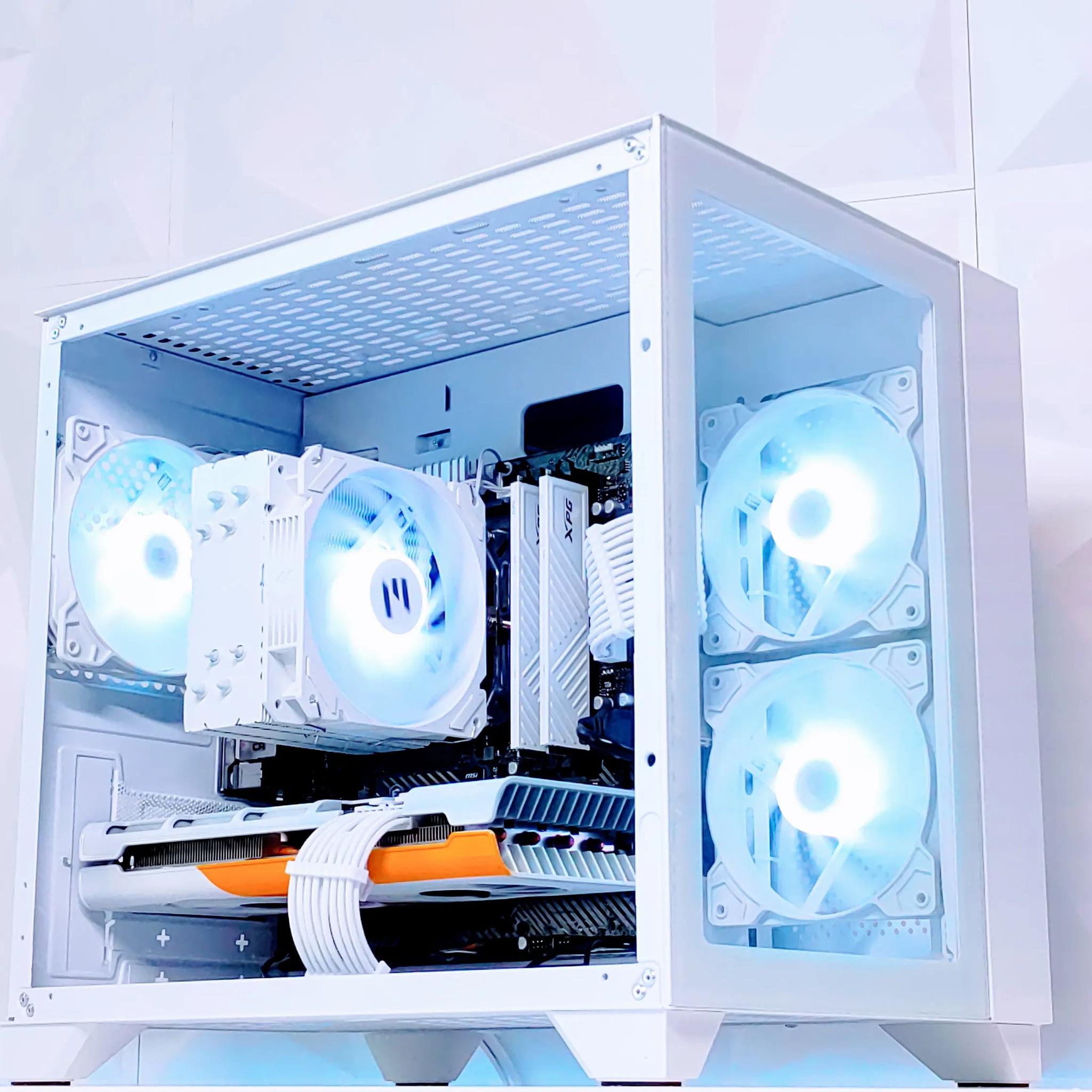 🤍🏔️Alaska🏔️❄️Gaming PC❄️AMD RX 5700 8GB❄️AMD Ryzen 5 2600 6 core❄️16GB DDR4❄️500GB NVME SSD