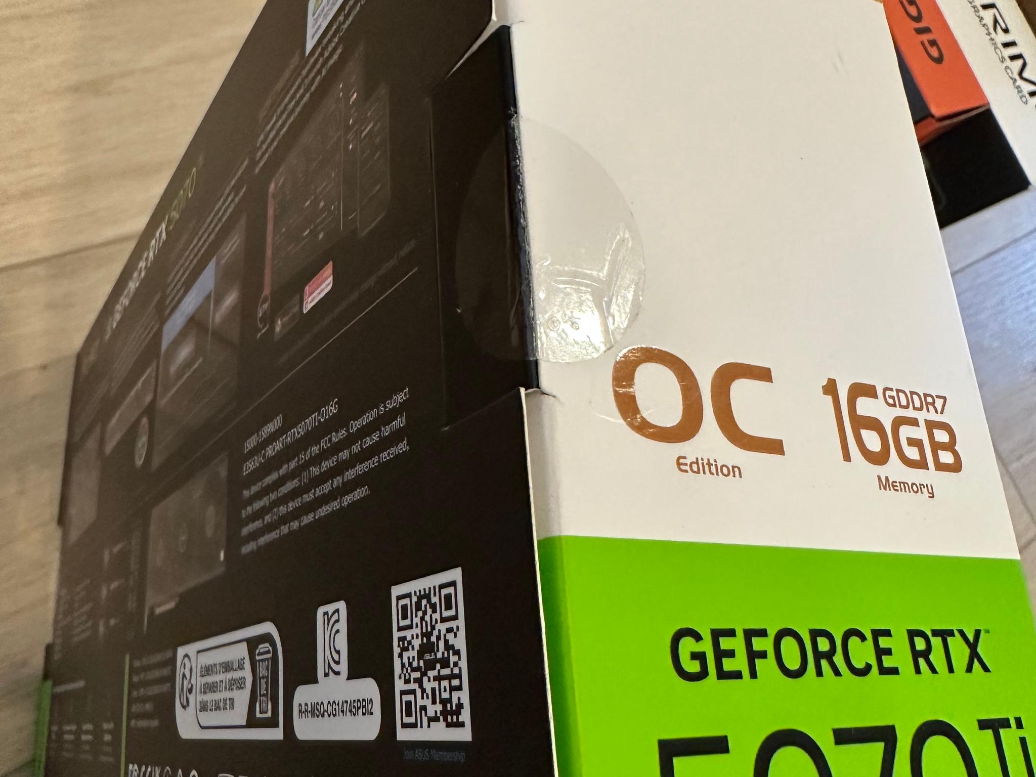 Asus ProArt GeForce 5070TI 16GB VRAM