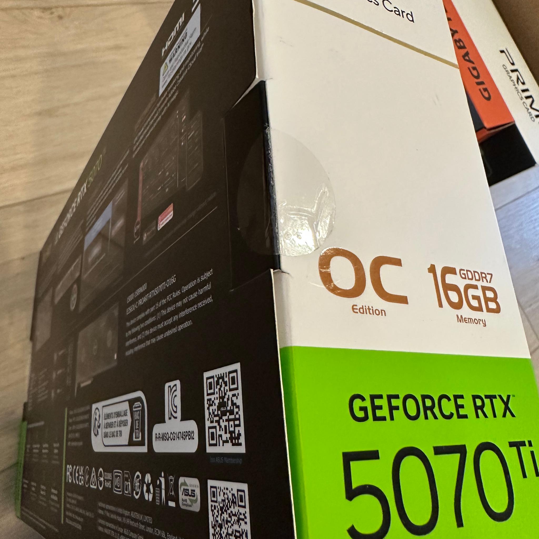 Asus ProArt GeForce 5070TI 16GB VRAM