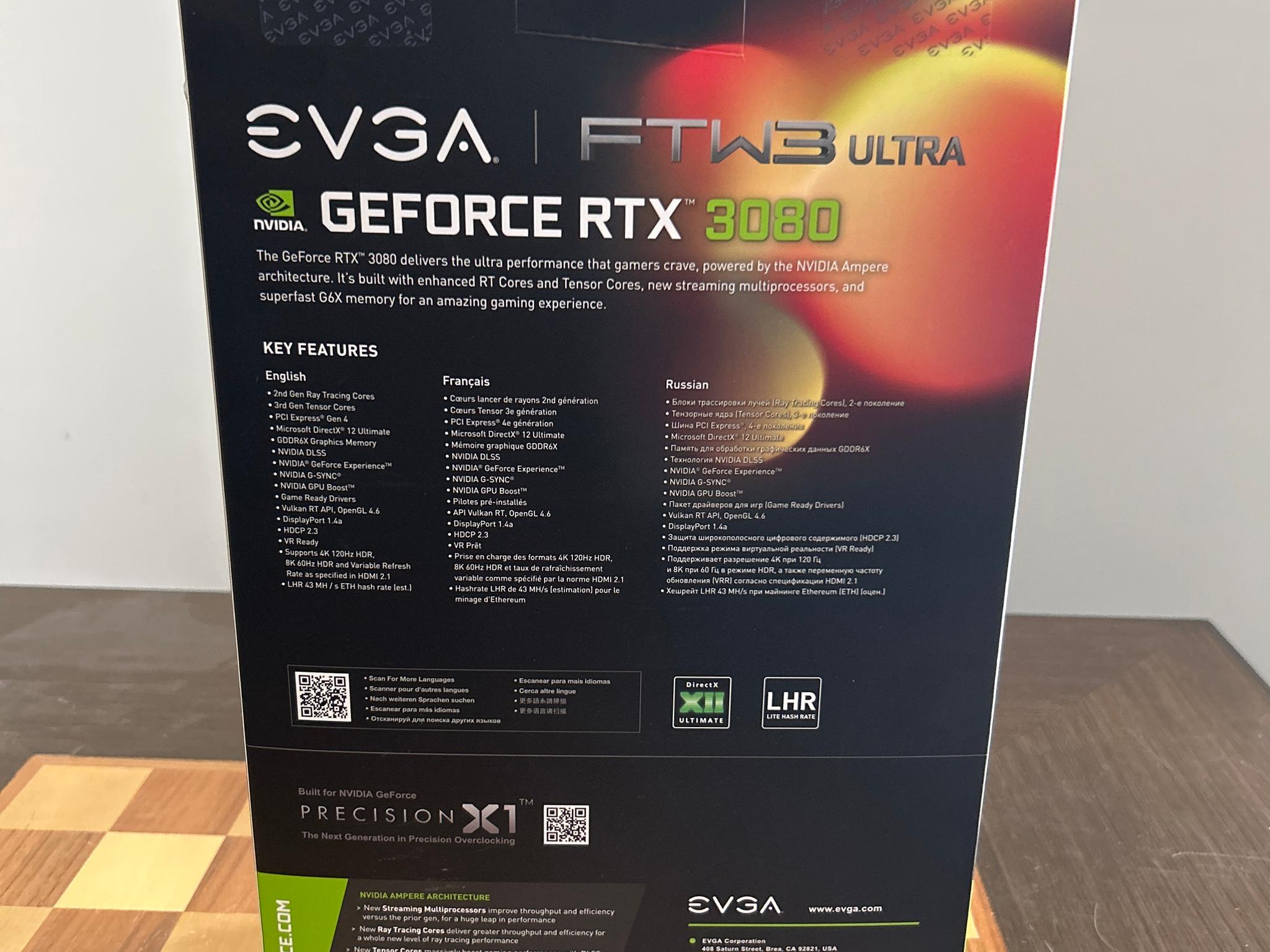 EVGA RTX 3080 10GB FTW3