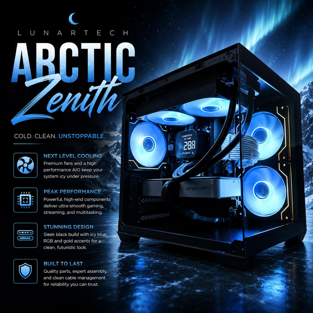 ❄️"Arctic Zenith"⚫️| 1440p Gaming | i7 12700K | RTX 3060 Ti FE |162GB DDR5 | 1.5TB Storage