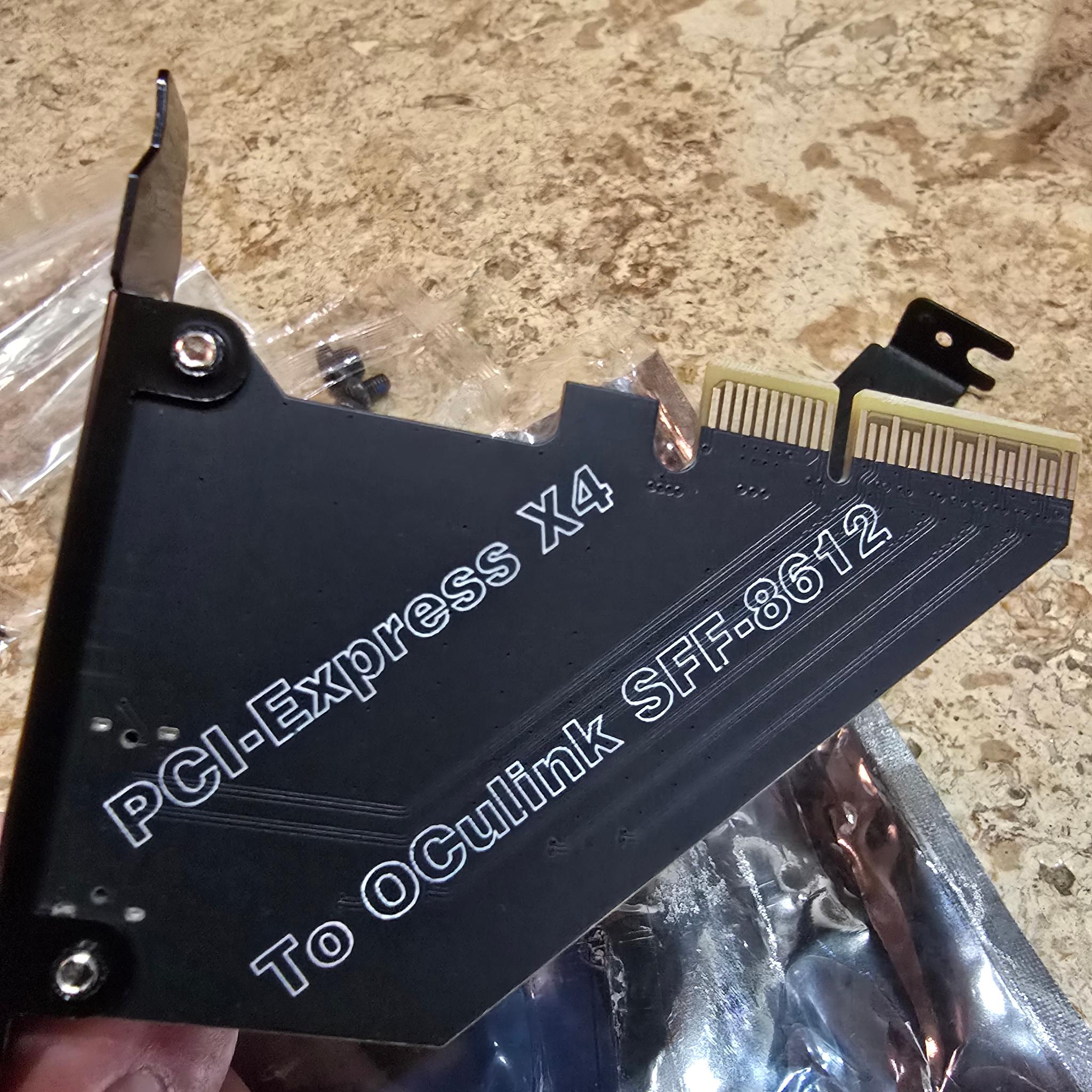 PCIe 4.0 x4 64Gbps Compatible with OCuLink SFF-8612 SFF-8611 External GPU eGPU Mini PC DP