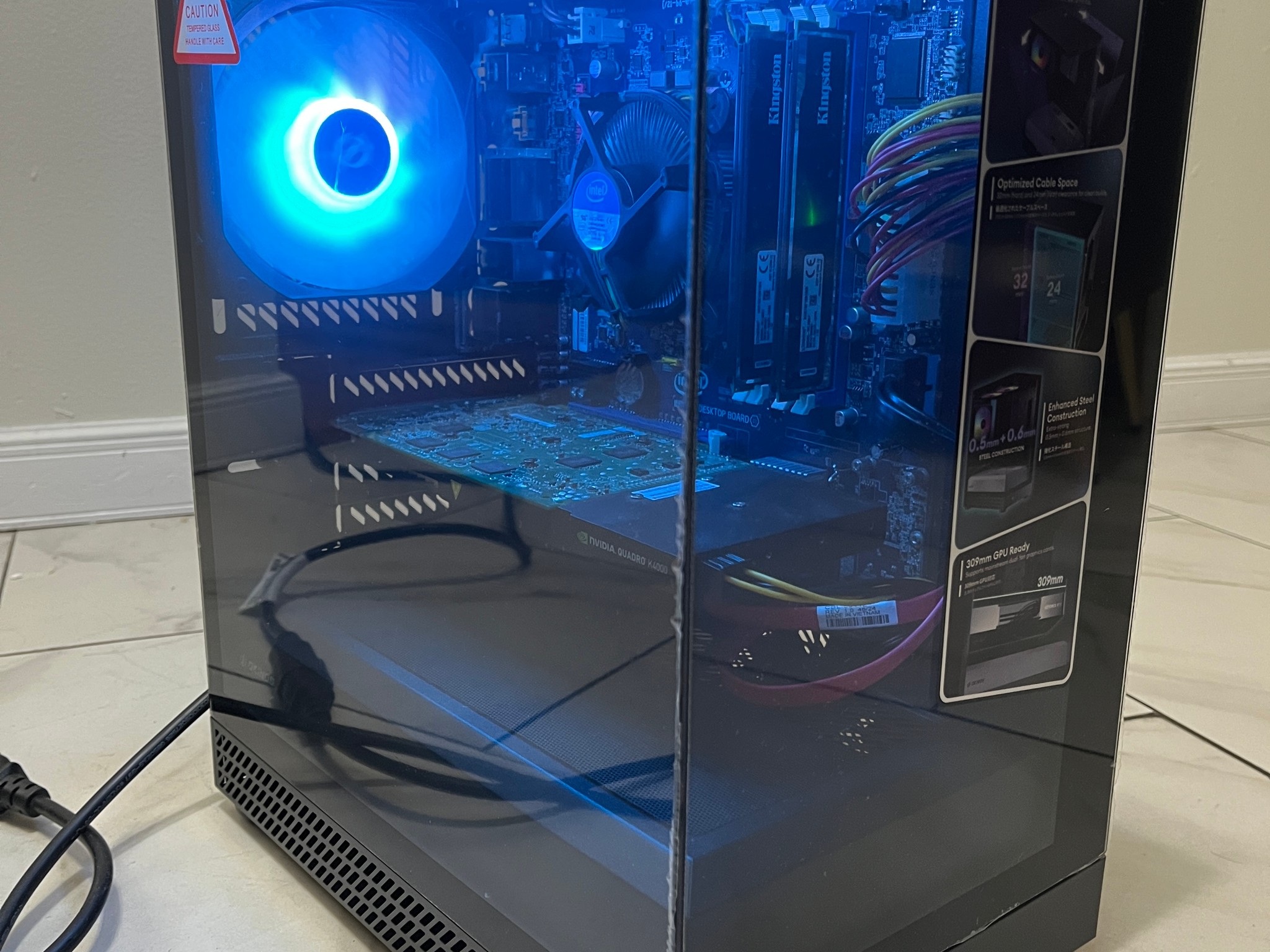 Super Budget Gaming PC - Intel i7-3770k, NVIDIA 3GB GPU, 16GB RAM, 378GB Storage, w/ Wi-Fi & BT