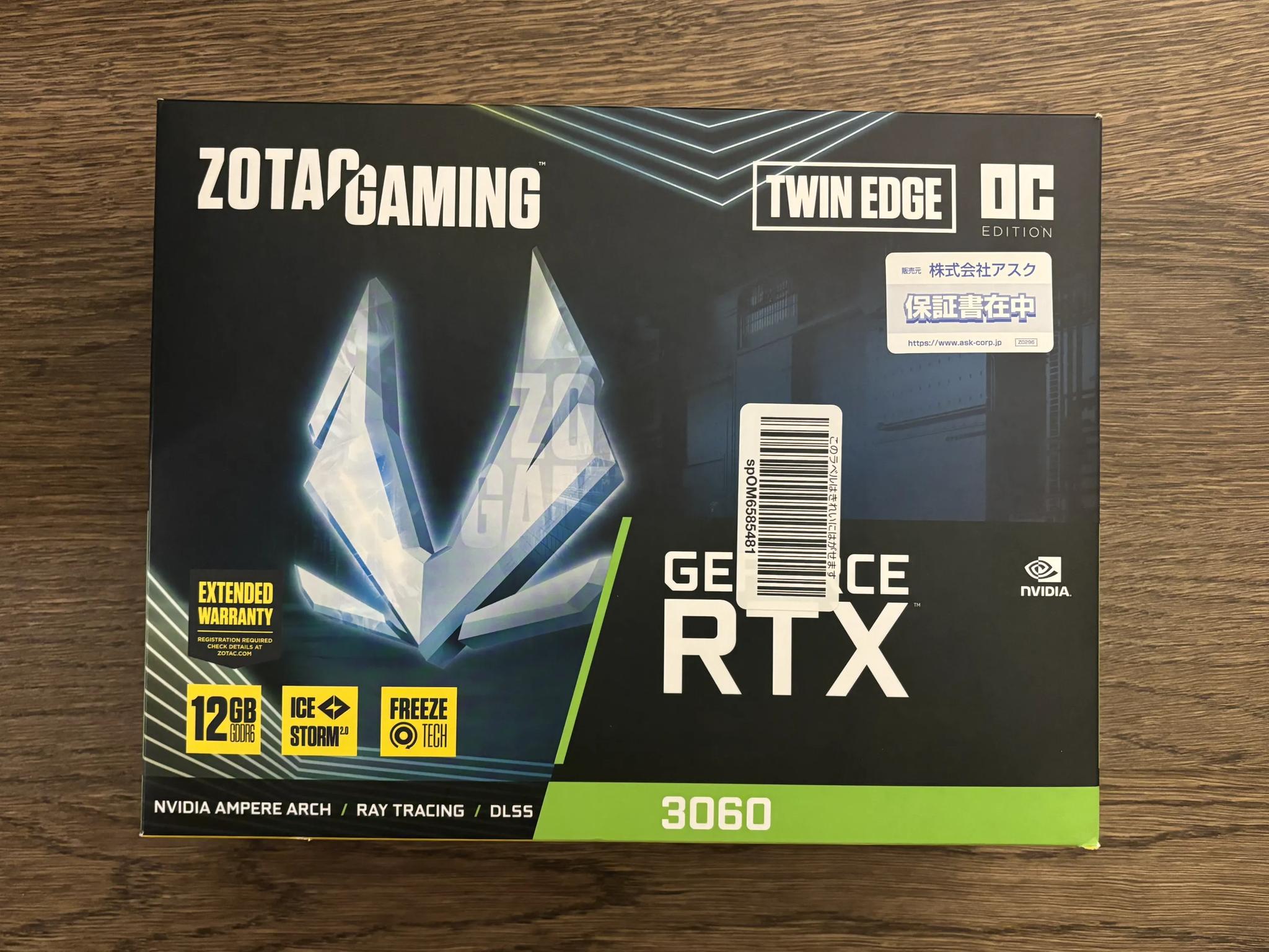 Zotac Gaming GeForce RTX 3060 Twin Edge OC-New Open Box