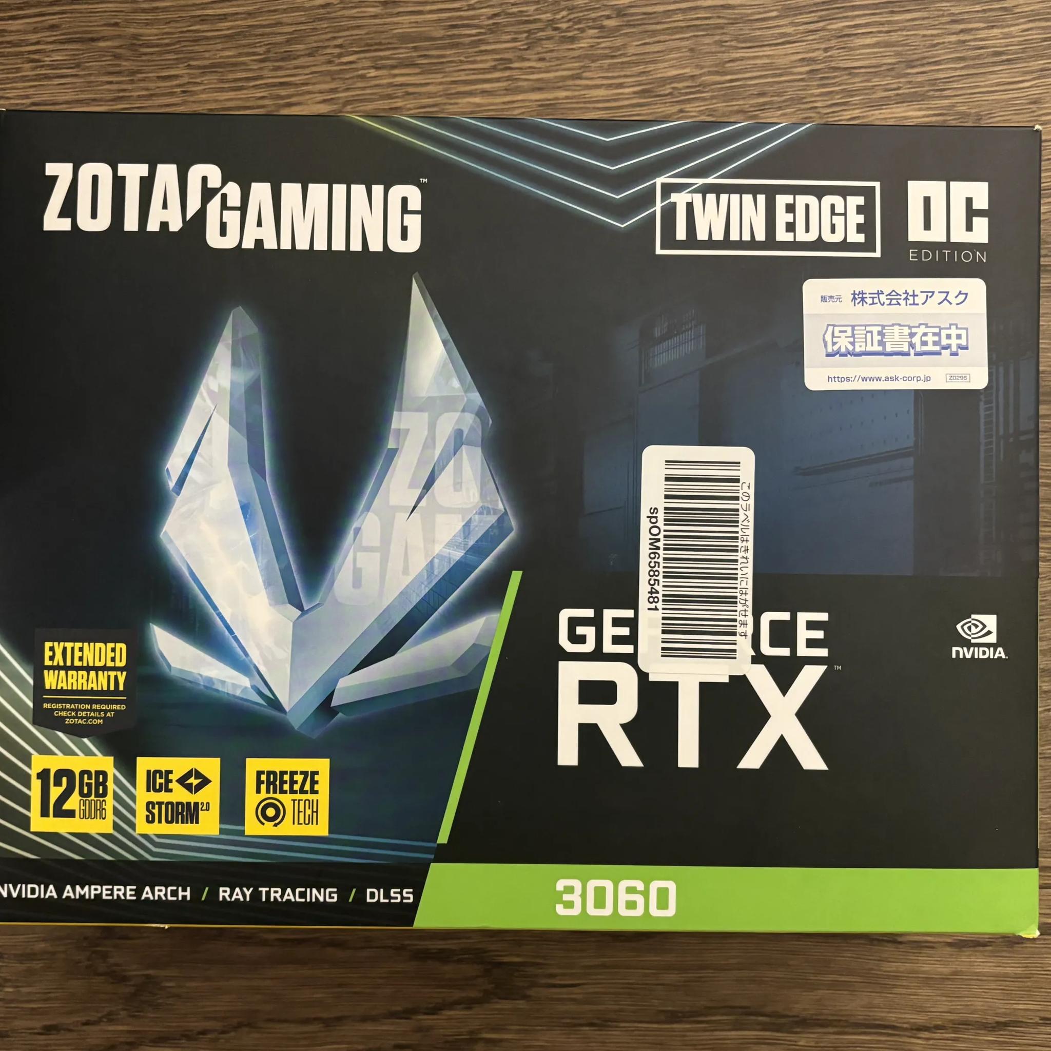 Zotac Gaming GeForce RTX 3060 Twin Edge OC-New Open Box
