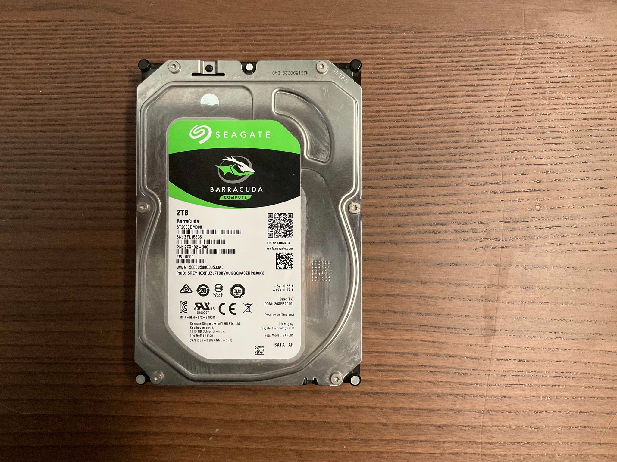 Seagate Barracuda 2TB 3.5" SATA HDD