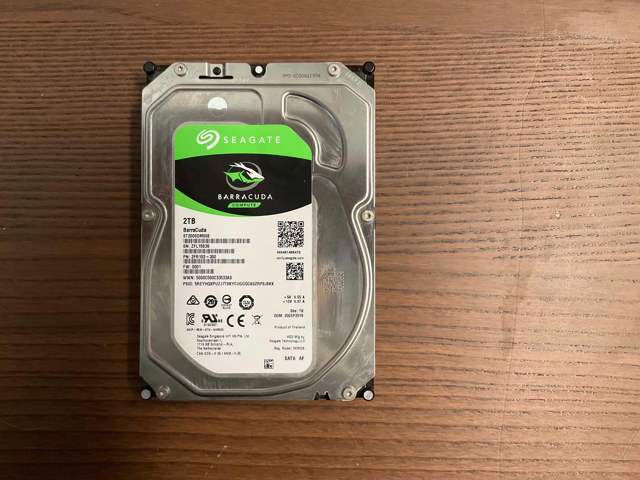 Seagate Barracuda 2TB 3.5" SATA HDD