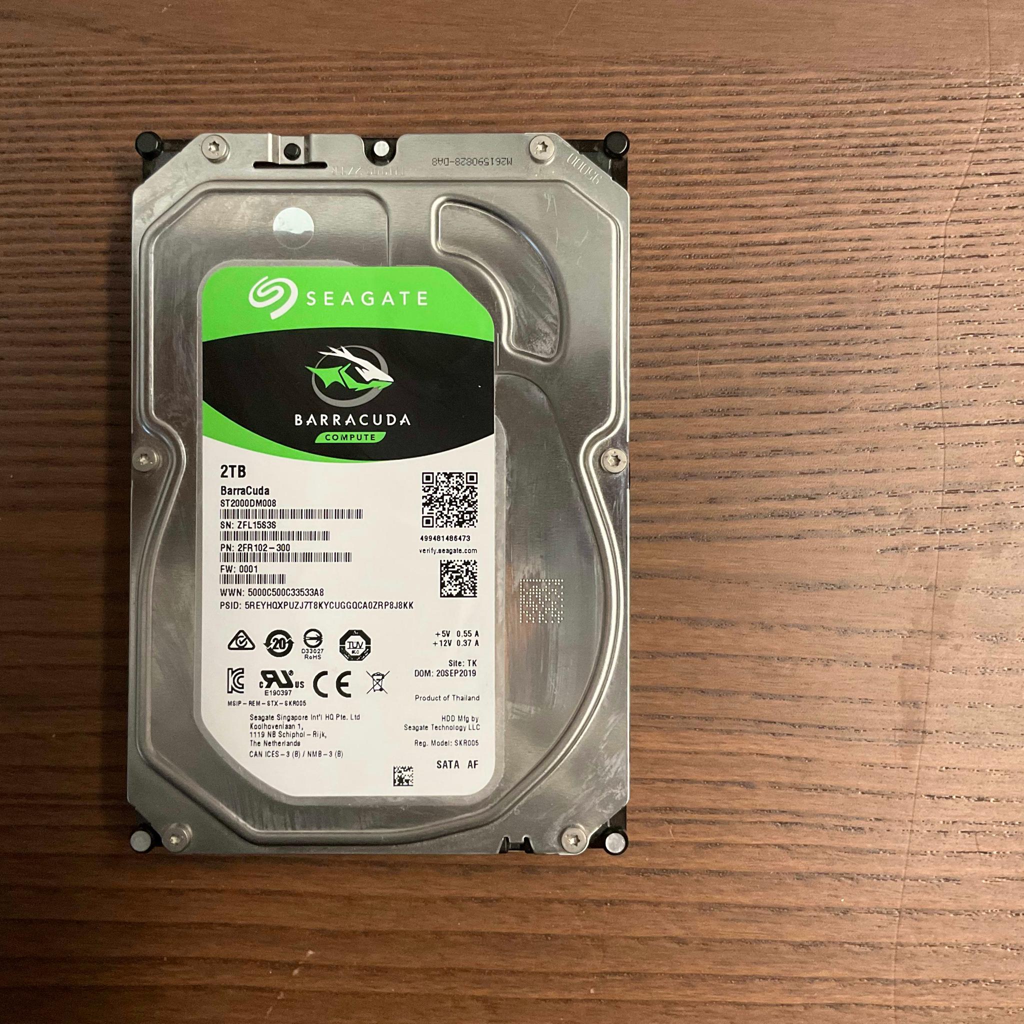 Seagate Barracuda 2TB 3.5" SATA HDD