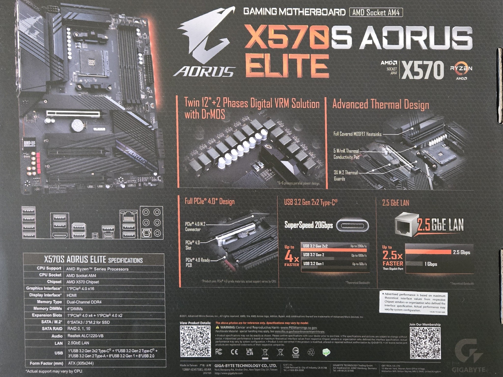 Gigabyte X570S Aorus Elite
