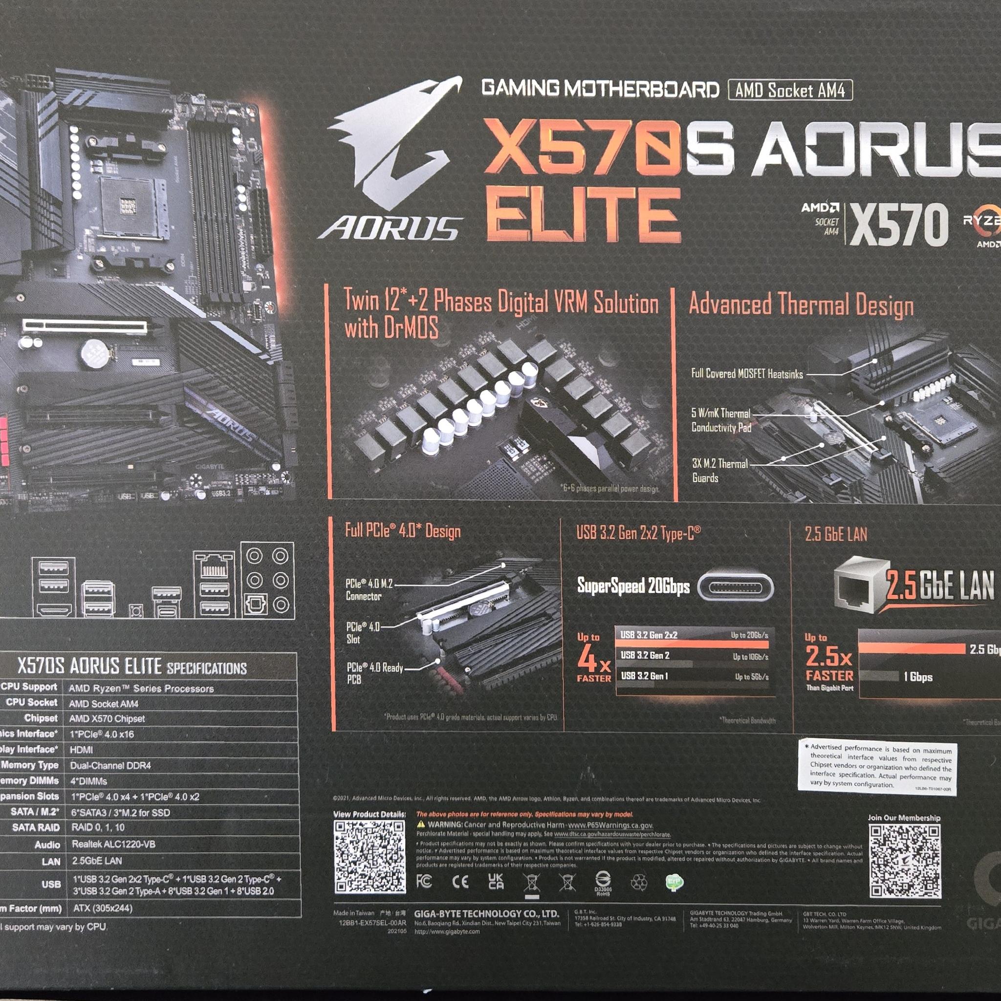 Gigabyte X570S Aorus Elite