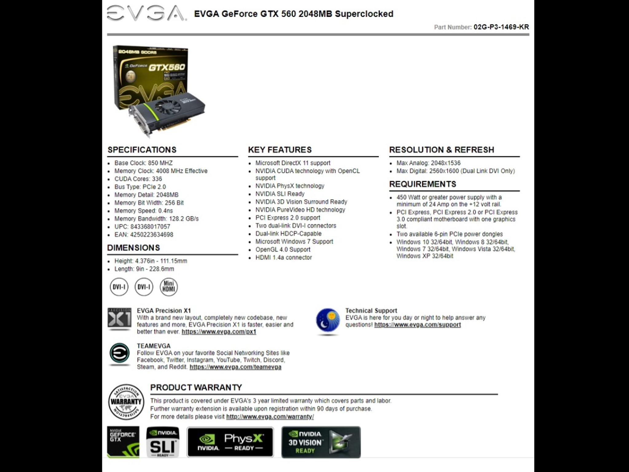 EVGA GTX 560 SC 2gb