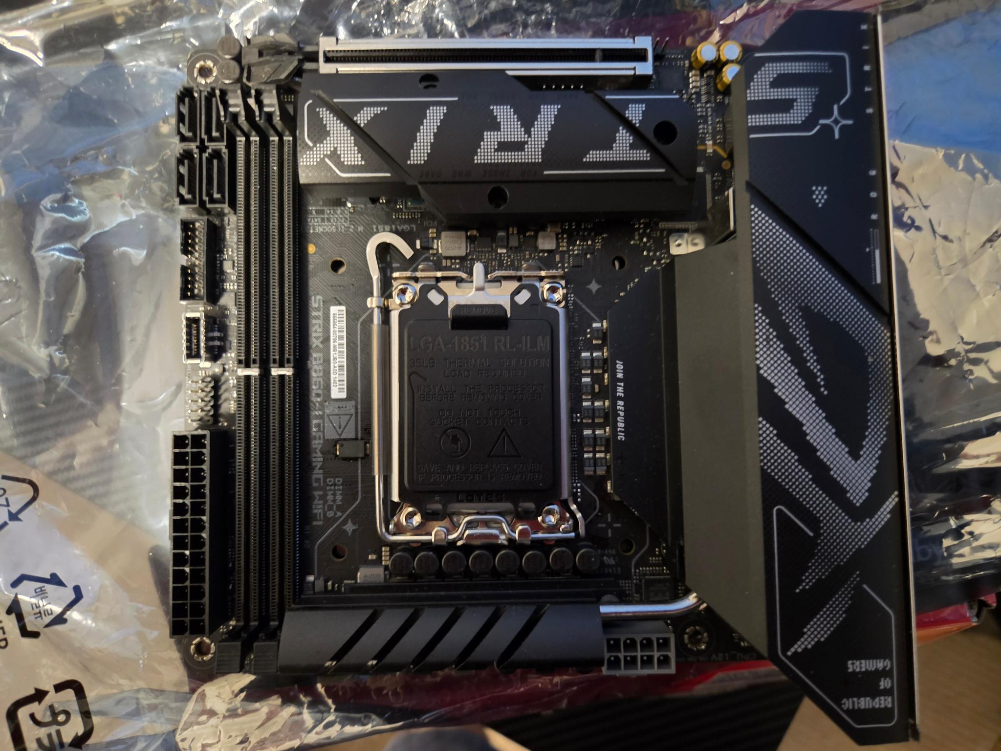 ASUS ROG Strix B860-I Gaming WiFi Mini-ITX Motherboard – Untested – $140