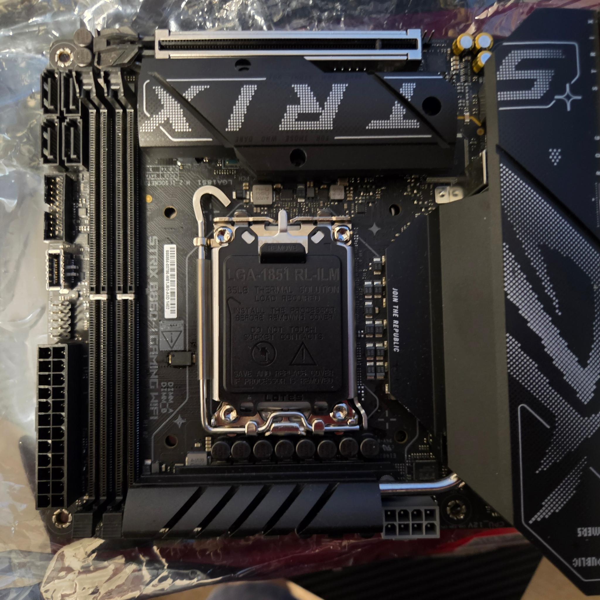 ASUS ROG Strix B860-I Gaming WiFi Mini-ITX Motherboard – Untested – $140