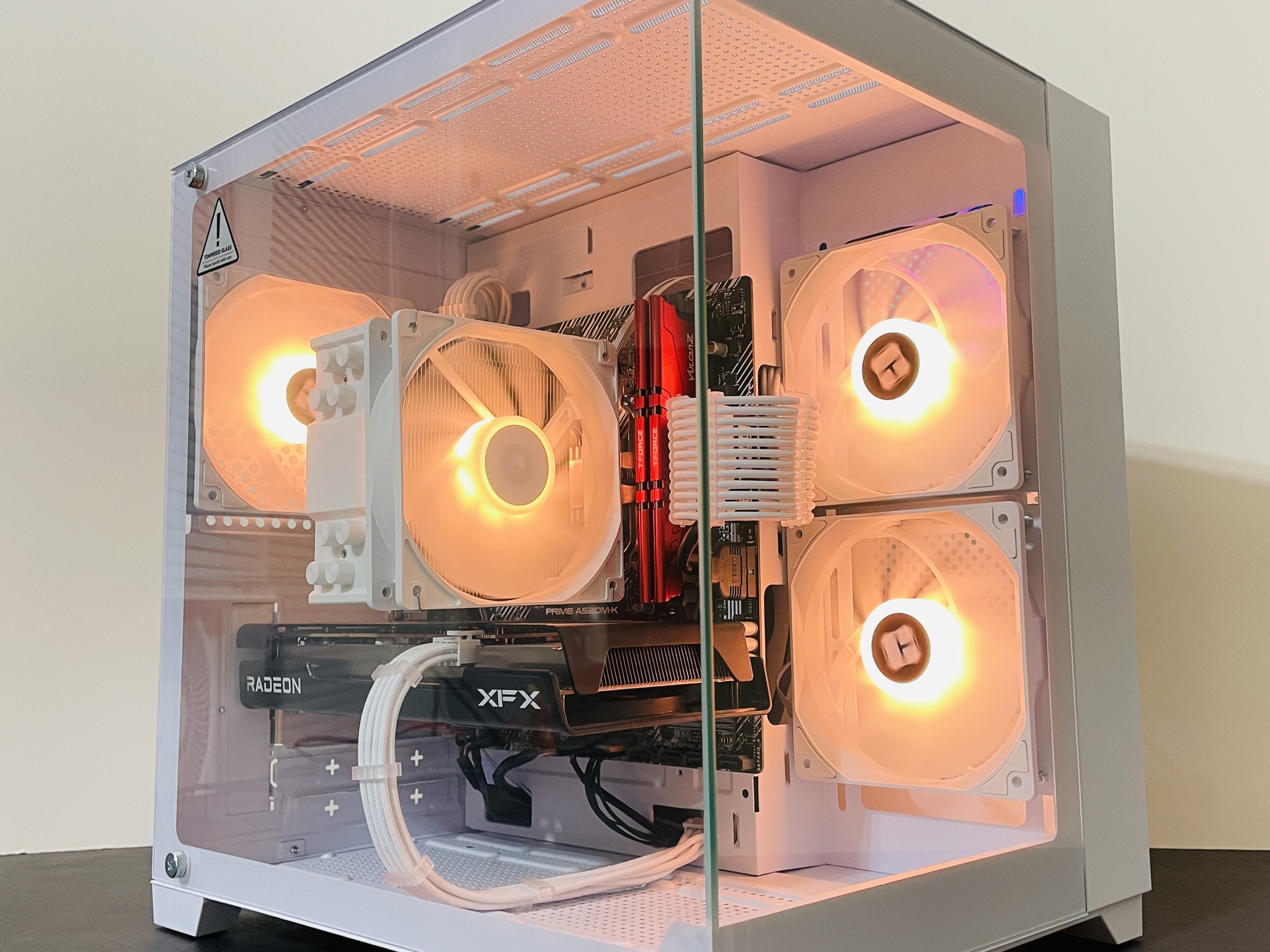 ❄️White Gaming PC w RGB - Ryzen 5 4500 ● 16GB RAM ● 1TB SSD - RX 6600 8GB ● Great Value 1080p