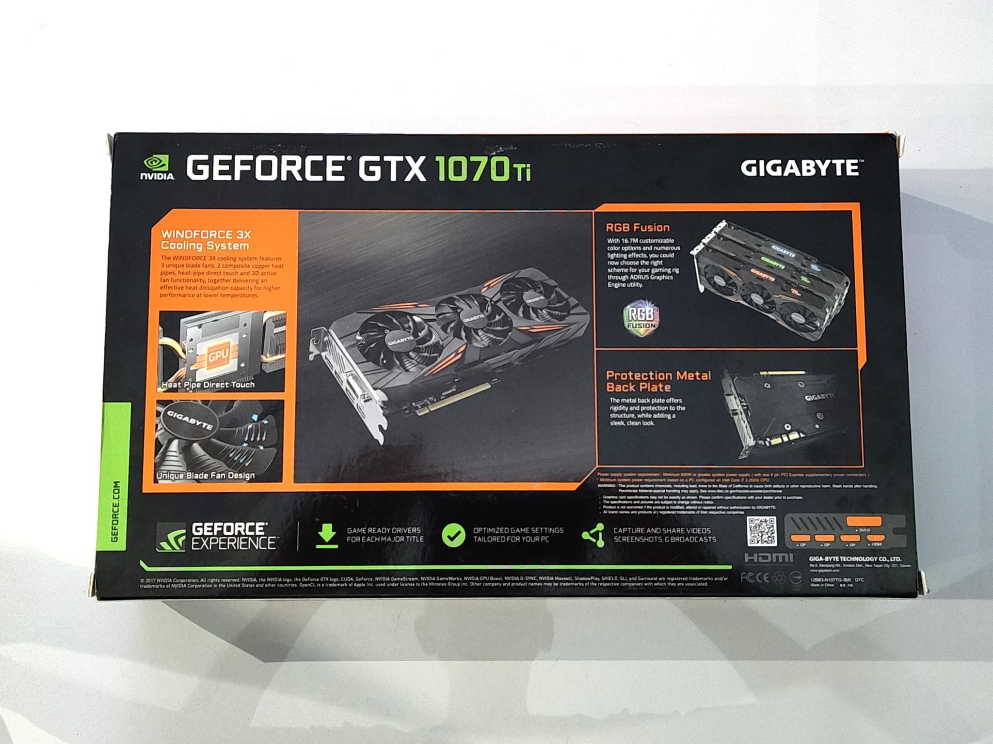 Geforce GTX 1070Ti Gigabyte Gaming 8G