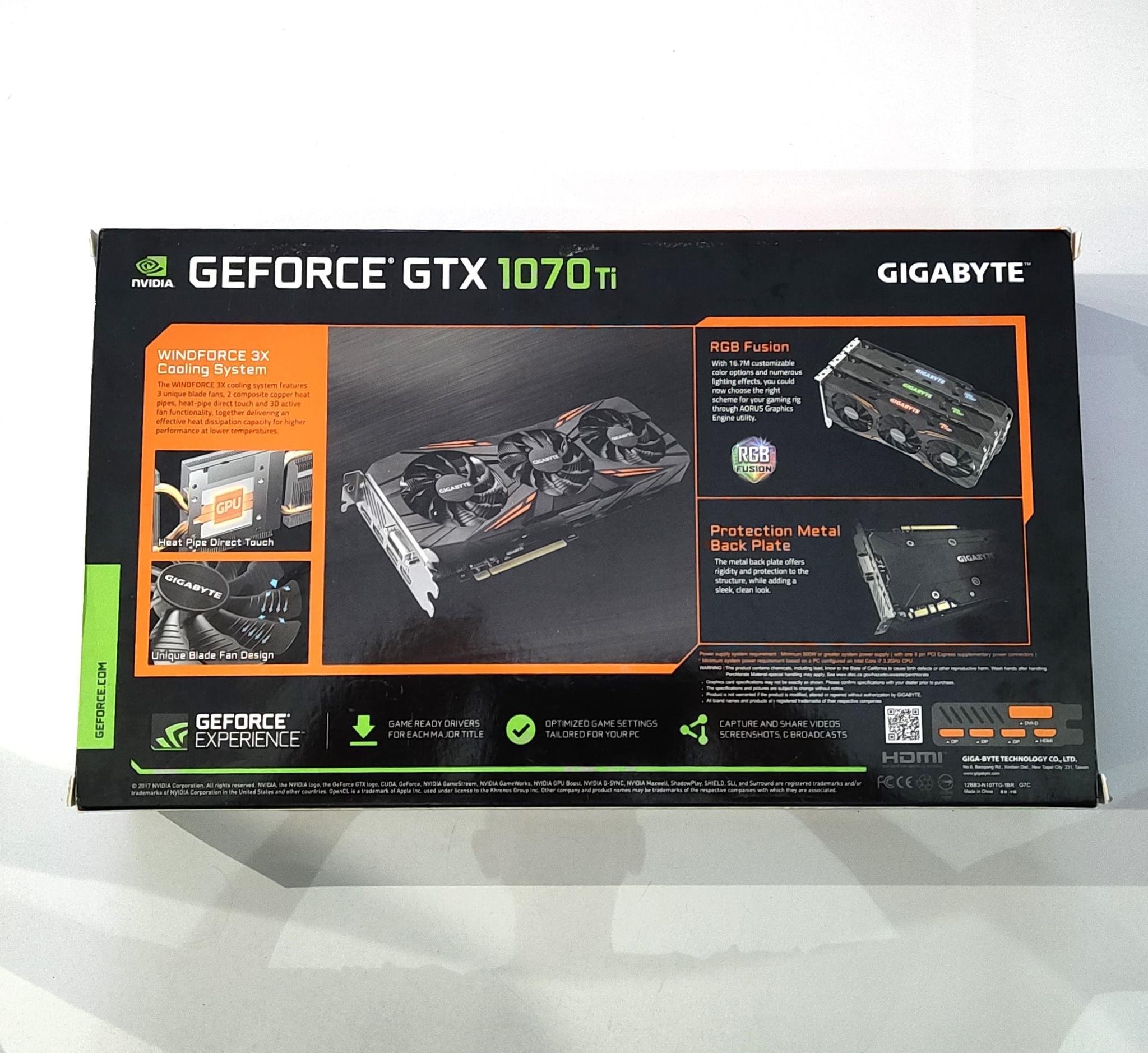 Geforce GTX 1070Ti Gigabyte Gaming 8G