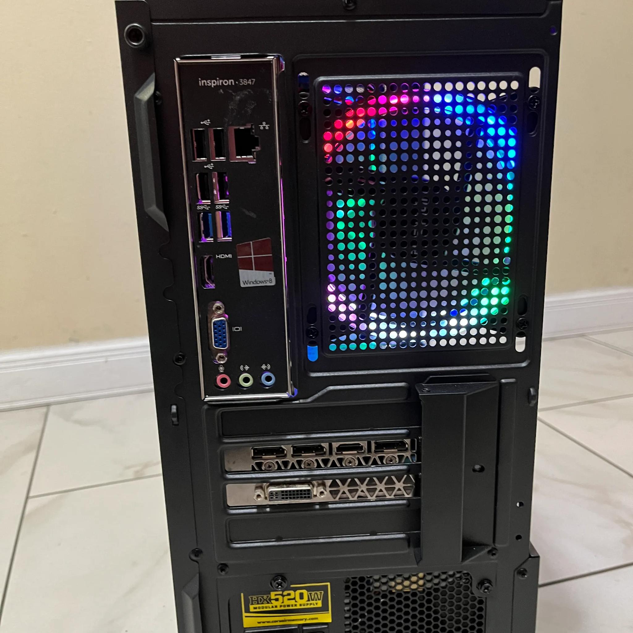 🖥️ Budget RGB Gaming PC – GTX 960, Intel Core i5, 12GB RAM, 256GB SSD+1TB HDD, Fast and Powerful