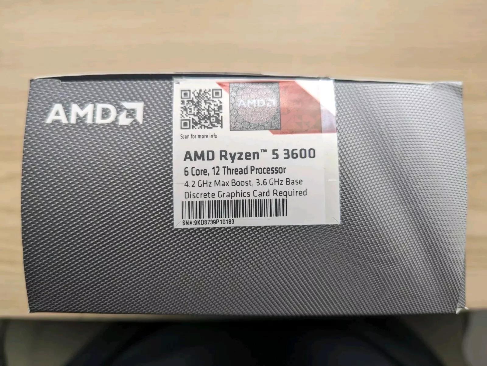 AMD Ryzen 5 3600 Processor (3.6GHz, 6 Cores, Socket AM4)