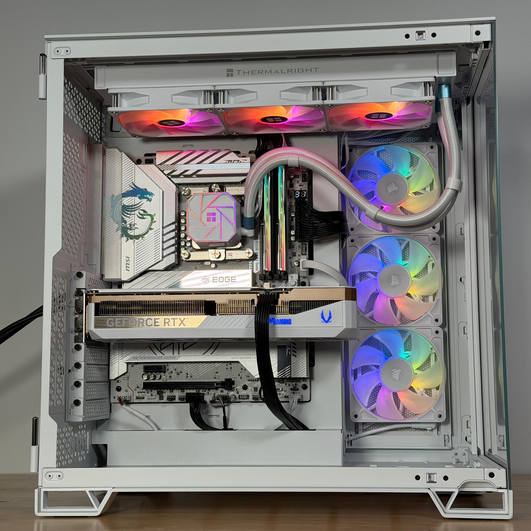 RTX 5070ti Intel Core Ultra 7 265kf All White Gaming PC