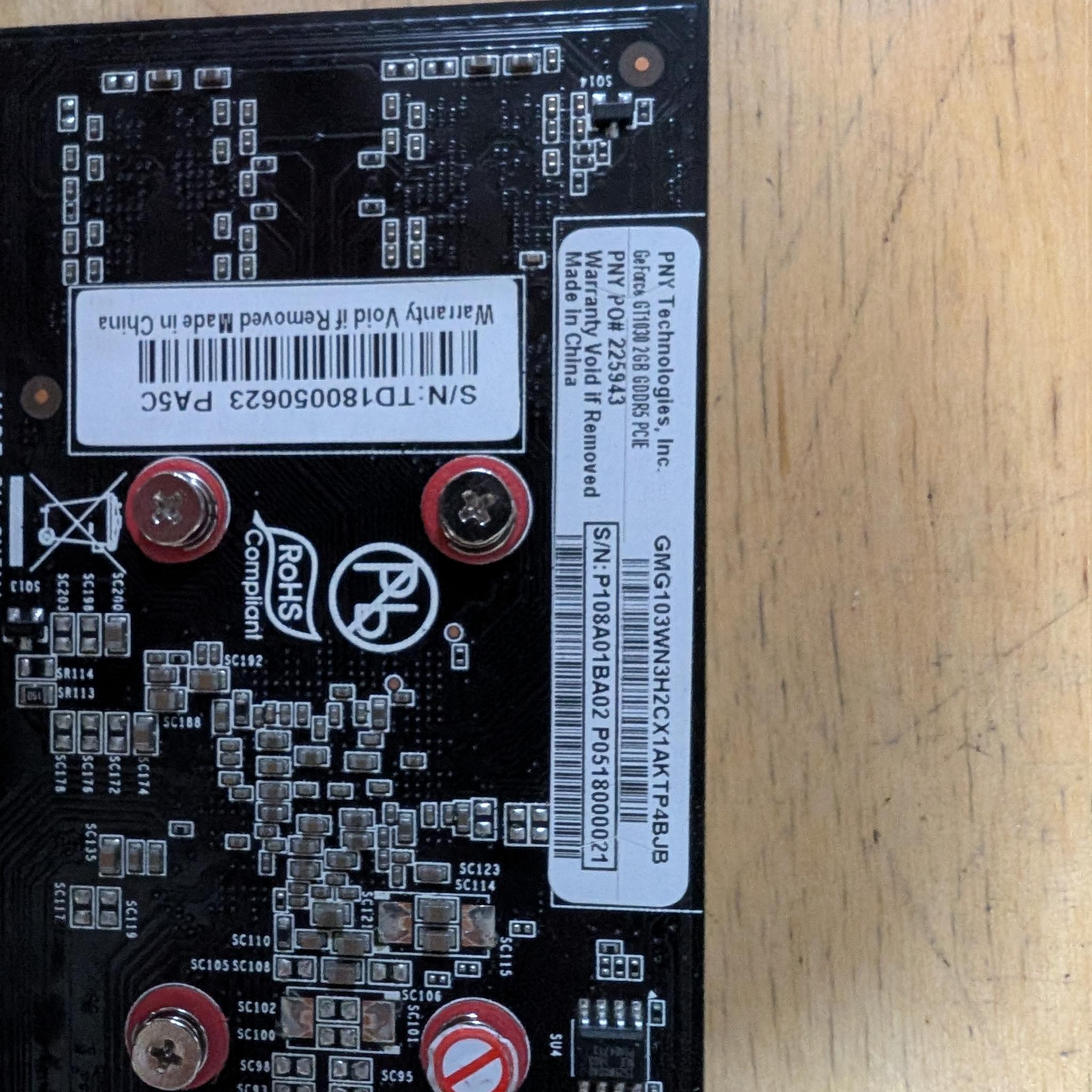PNY GeForce GT 1030 2GB