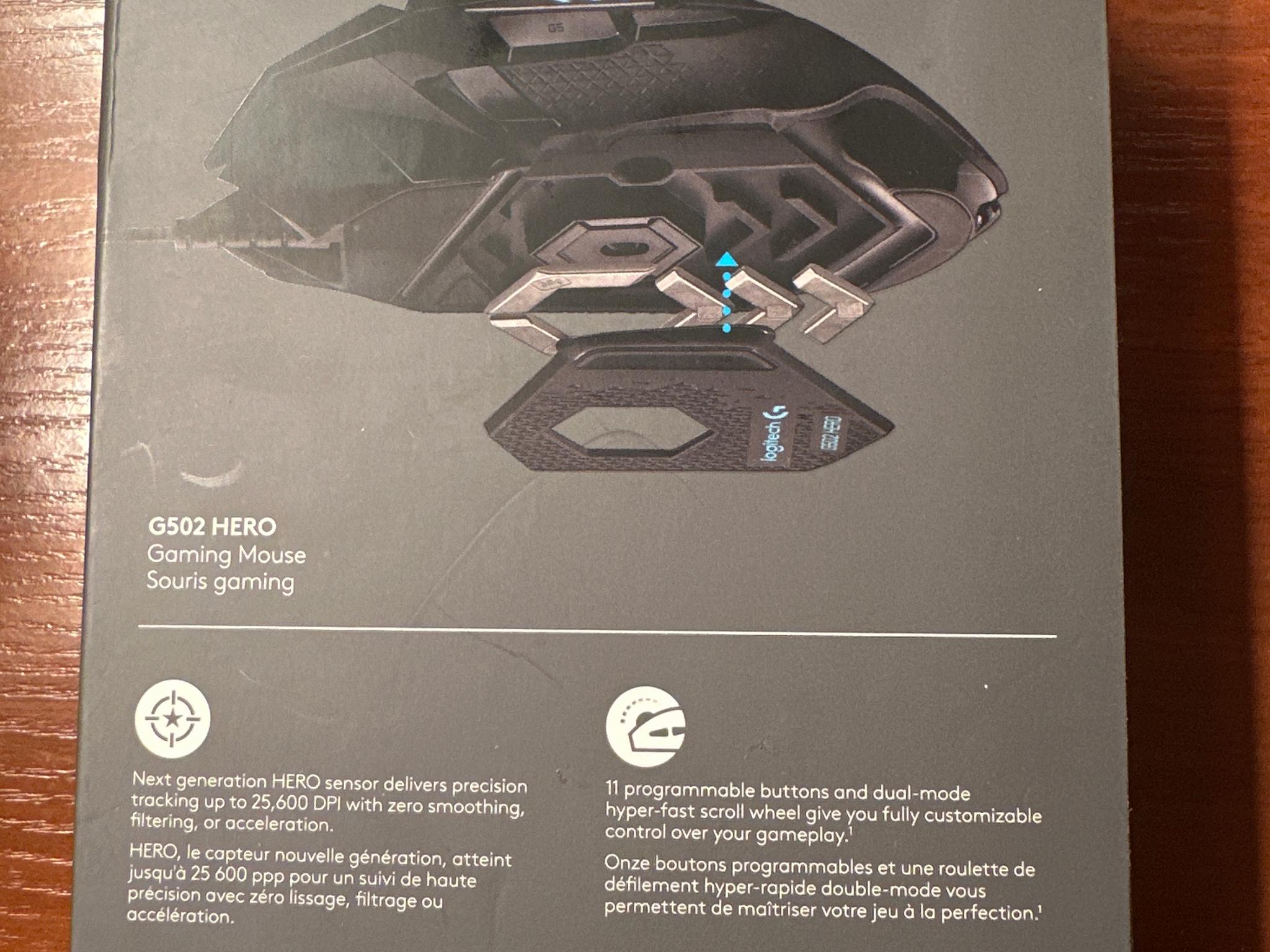 Unopened Logitech G502 HERO Wired Gaming Mouse