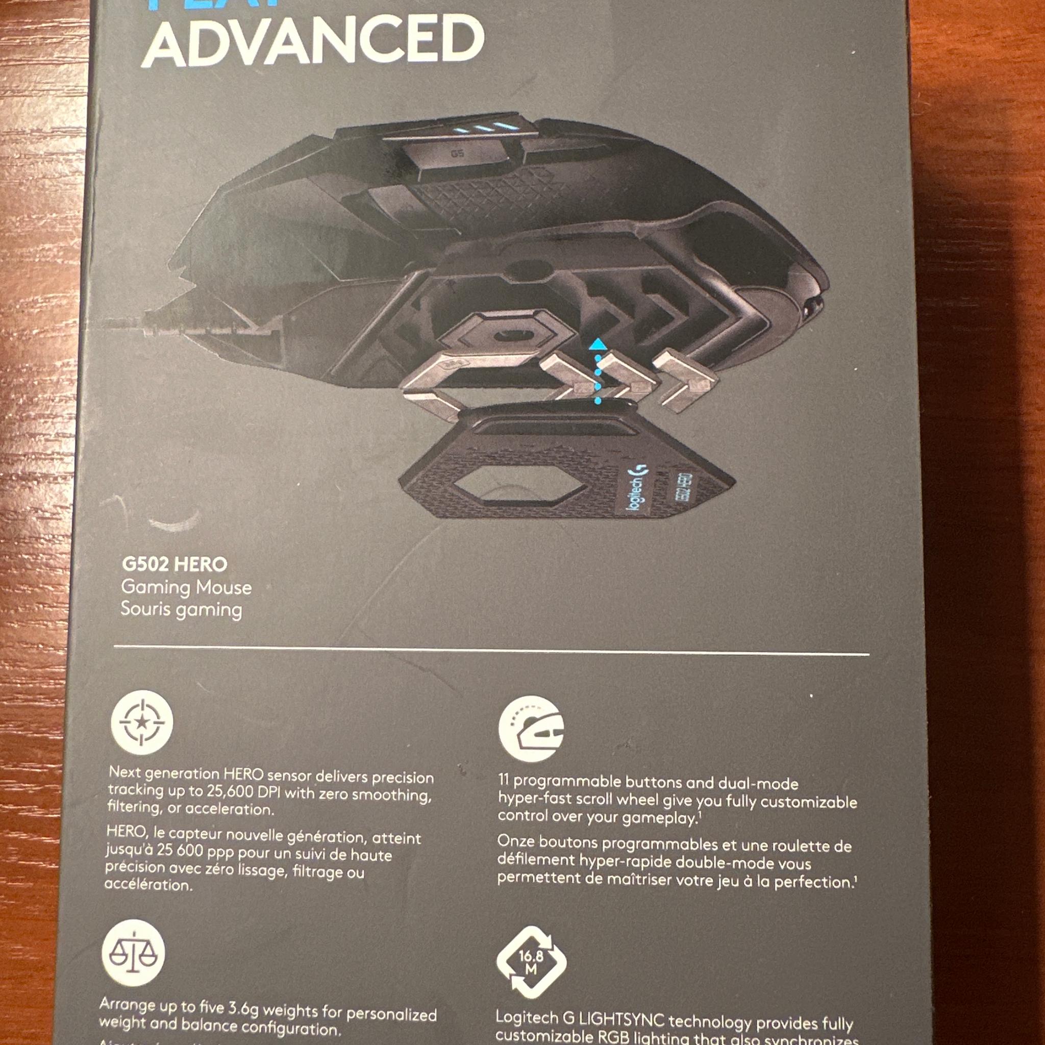 Unopened Logitech G502 HERO Wired Gaming Mouse