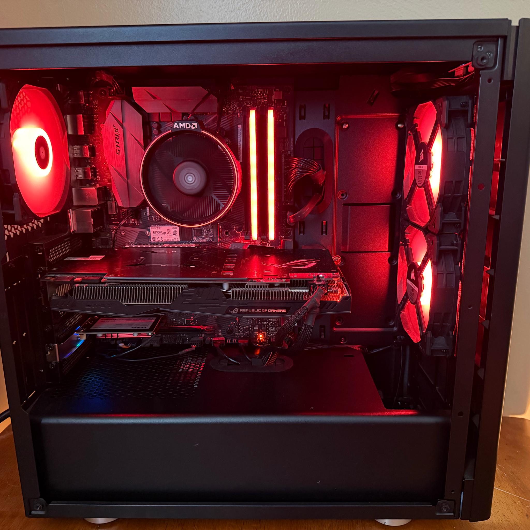 Gaming PC – Ryzen 7 2700X | ASUS ROG Strix GTX 1070 | 32GB RAM | Wi-Fi 6 | Windows 11 Home