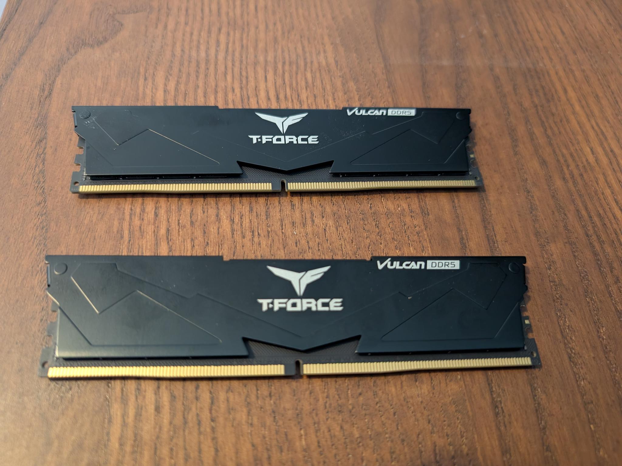 TForce Vulcan 64GB DDR5 RAM 6000Mhz 2x32GB desktop memory kit