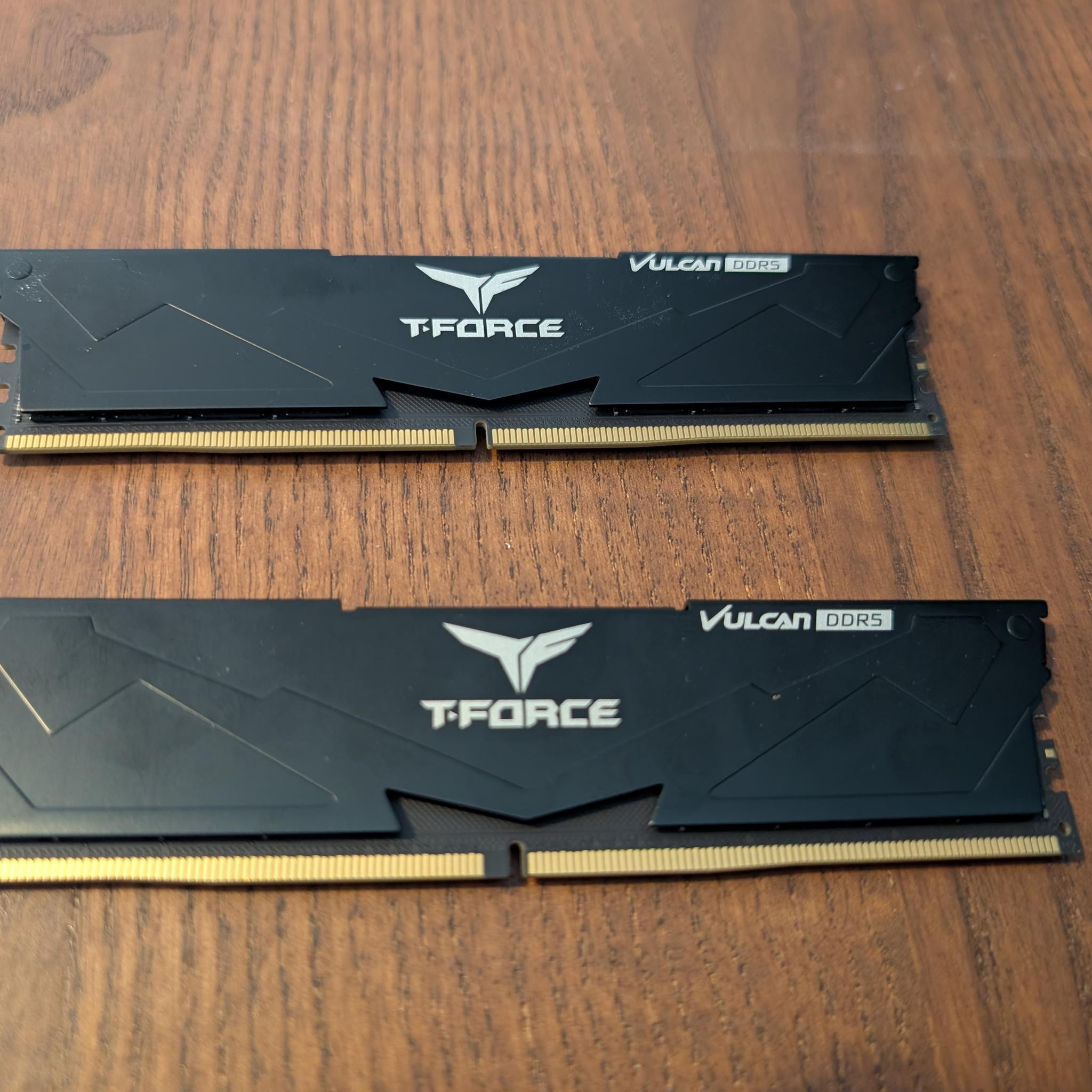 TForce Vulcan 64GB DDR5 RAM 6000Mhz 2x32GB desktop memory kit