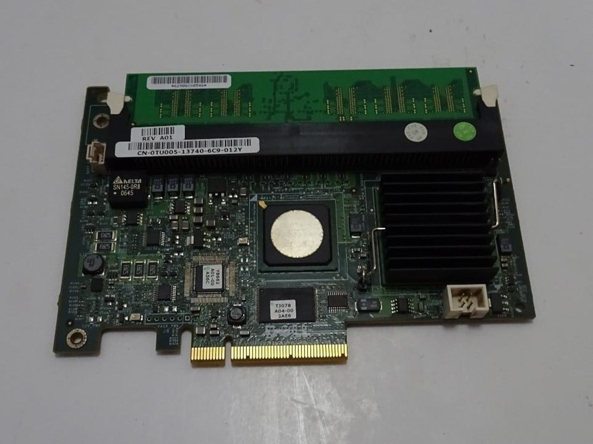 SAS SATA RAID CONTROLLER Dell PERC 5i 256MB PCI-E x8 Controller 0TU005