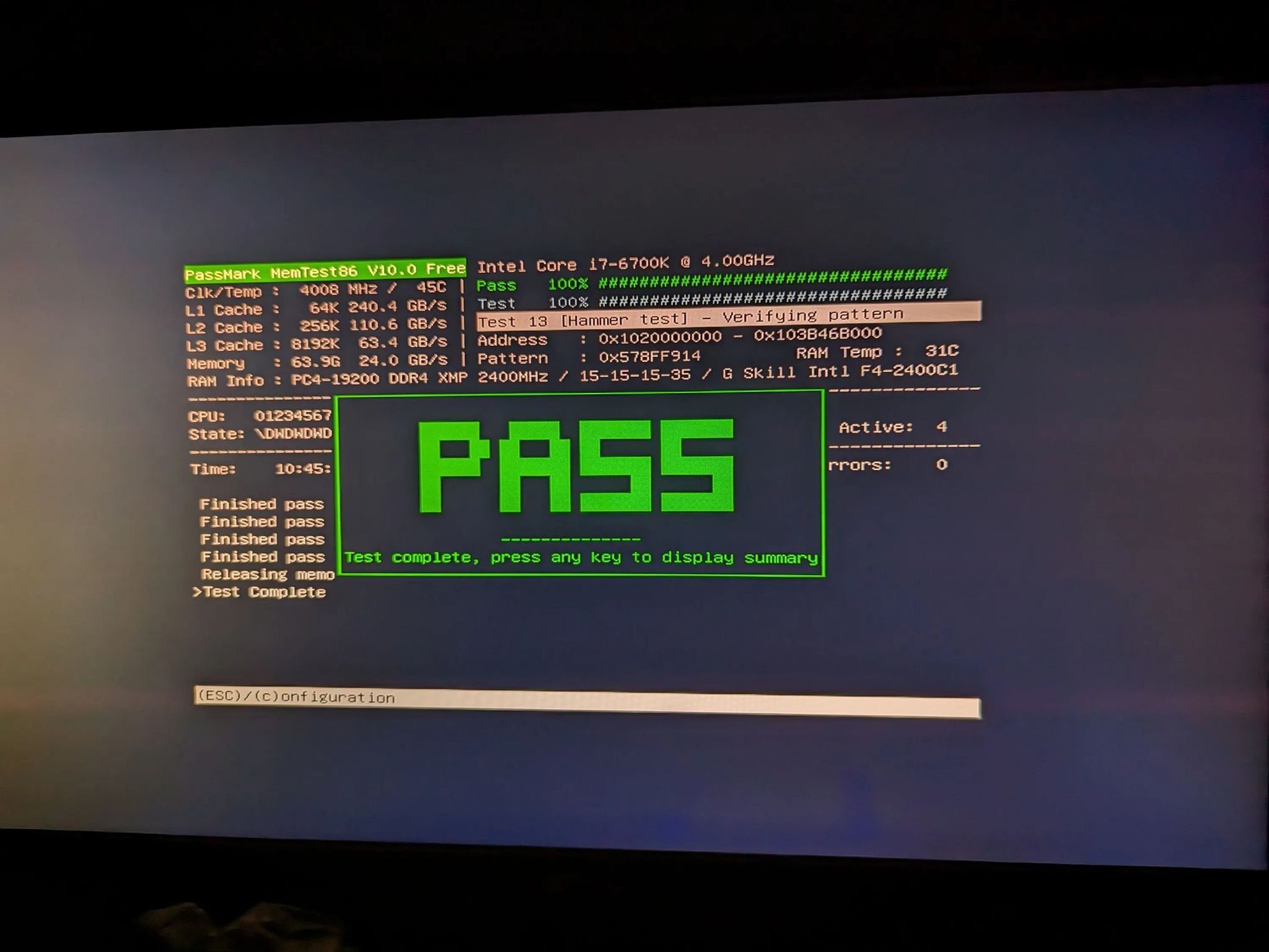 The Modest Esports rig i7 6700K 64GB RAM RX 580 128GB SSD 1TB HDD