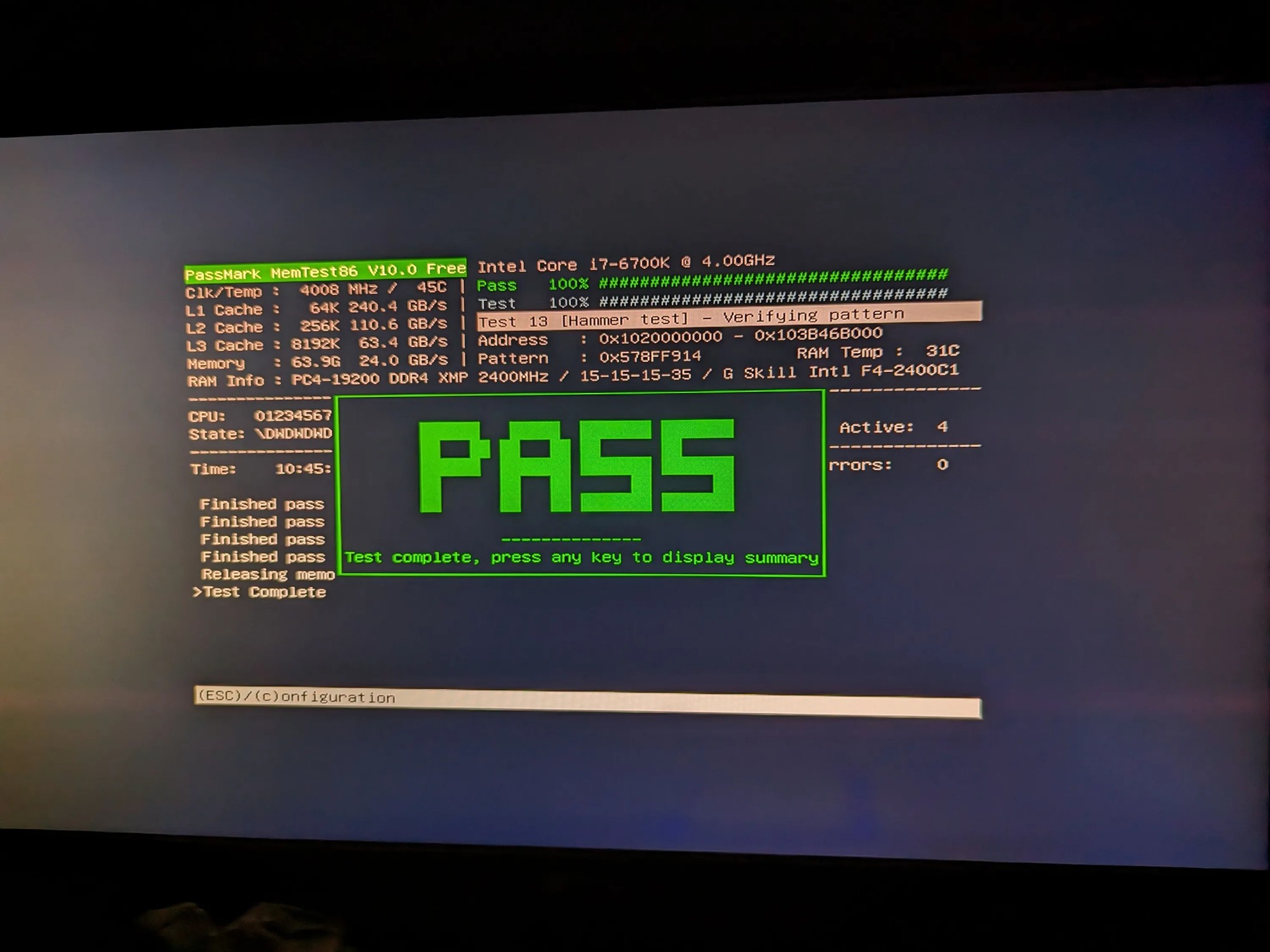 The Modest Esports rig i7 6700K 64GB RAM RX 580 128GB SSD 1TB HDD