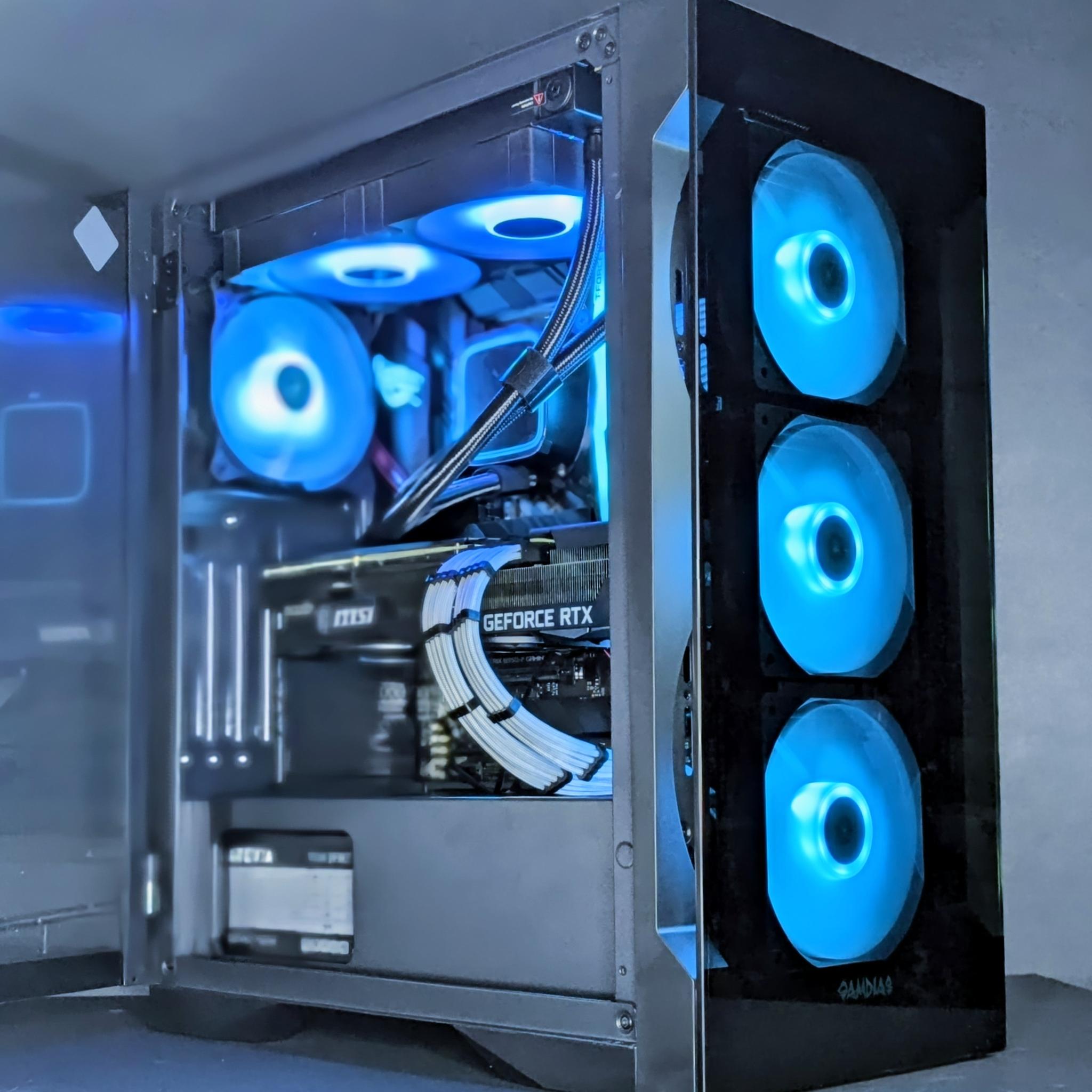 Liquid Cooled🧊💧| RTX3070TI | Ryzen 5@4.2GHz | 1TB NVMe M.2 SSD | Windows 11 Pro(Activated)