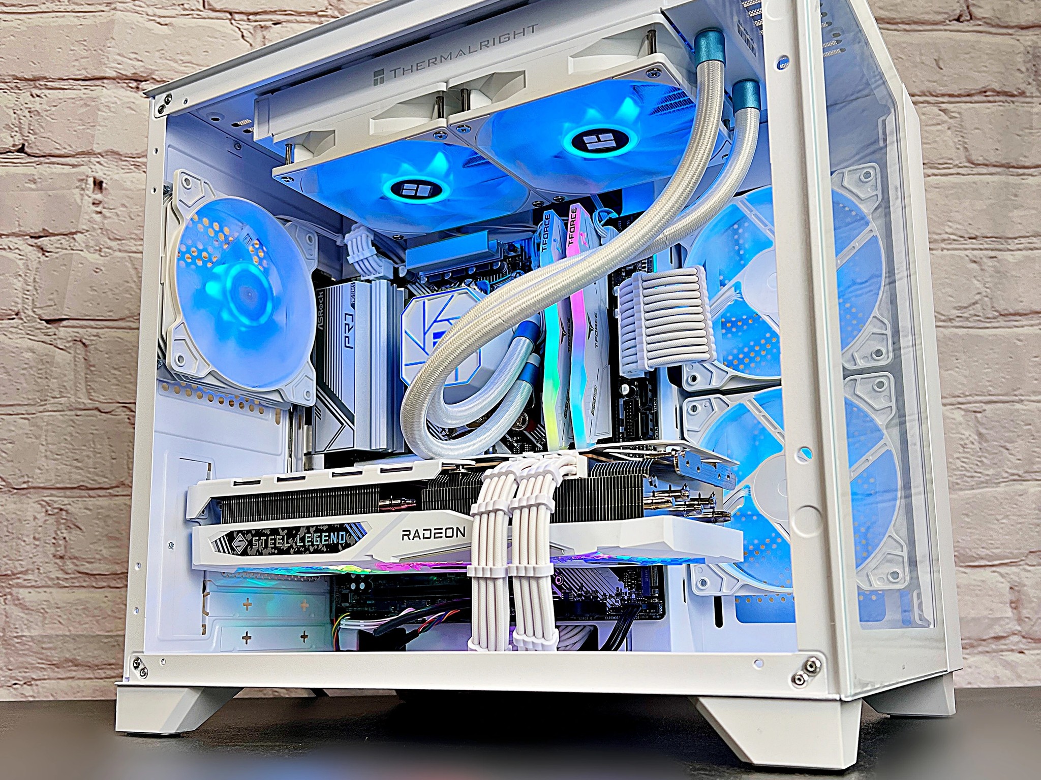 Liquid Cooled Ryzen 5 7500F RX 7800 XT 32GB DDR5 RAM 1TB M.2 WIFI 6E Win 11 Gaming PC