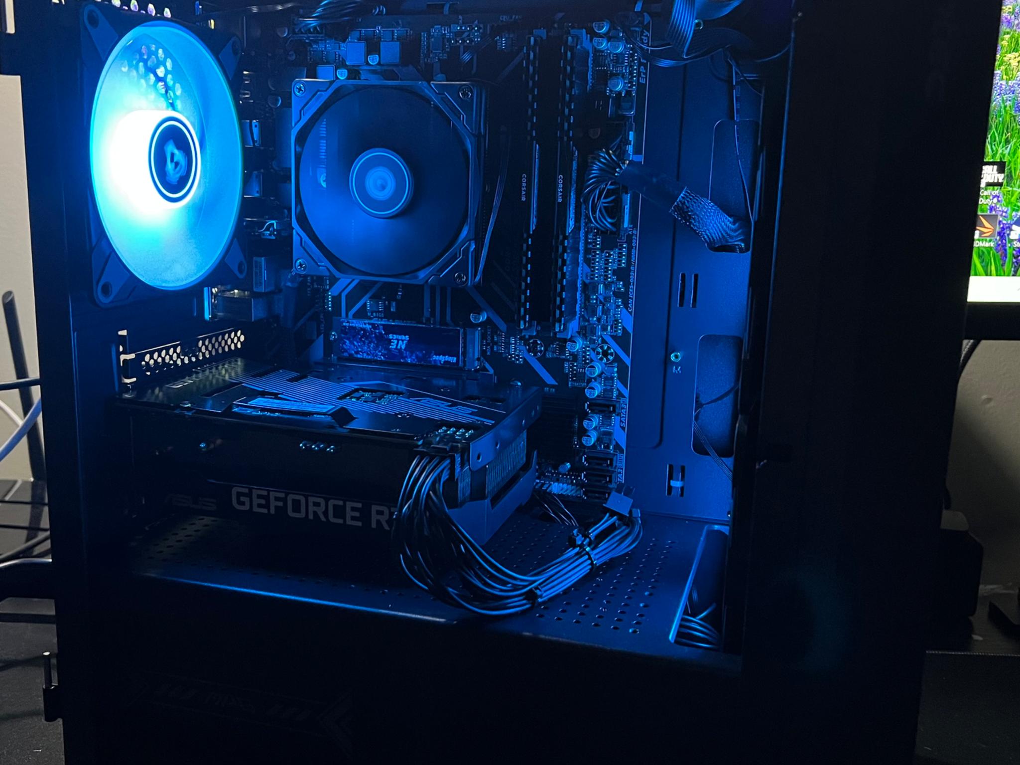 Budget Gaming PC Ryzen 5 3600/RTX 3050 8GB/1 TB SSD NVME/ARGB fans