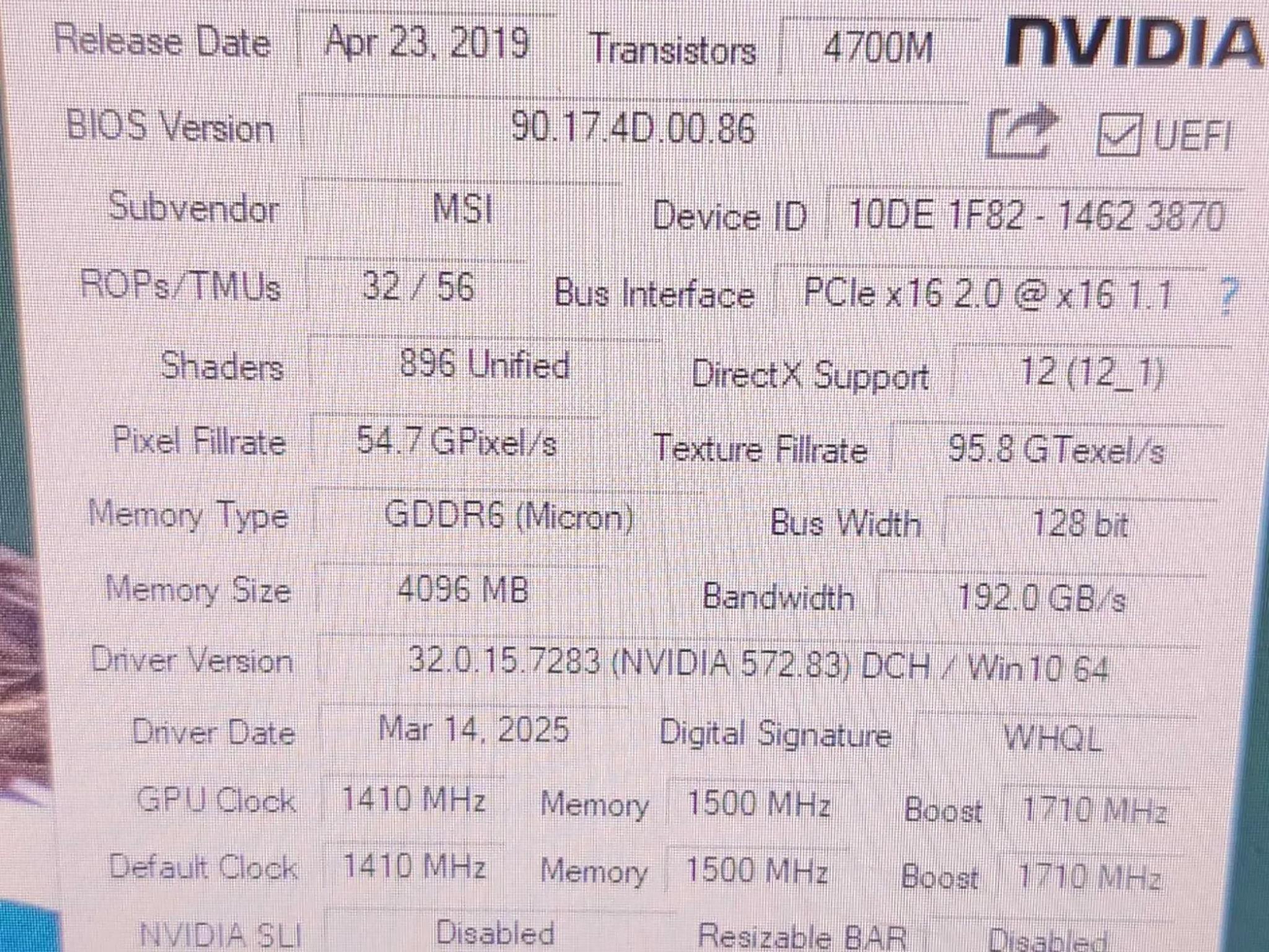 MSI Gaming X GTX1650