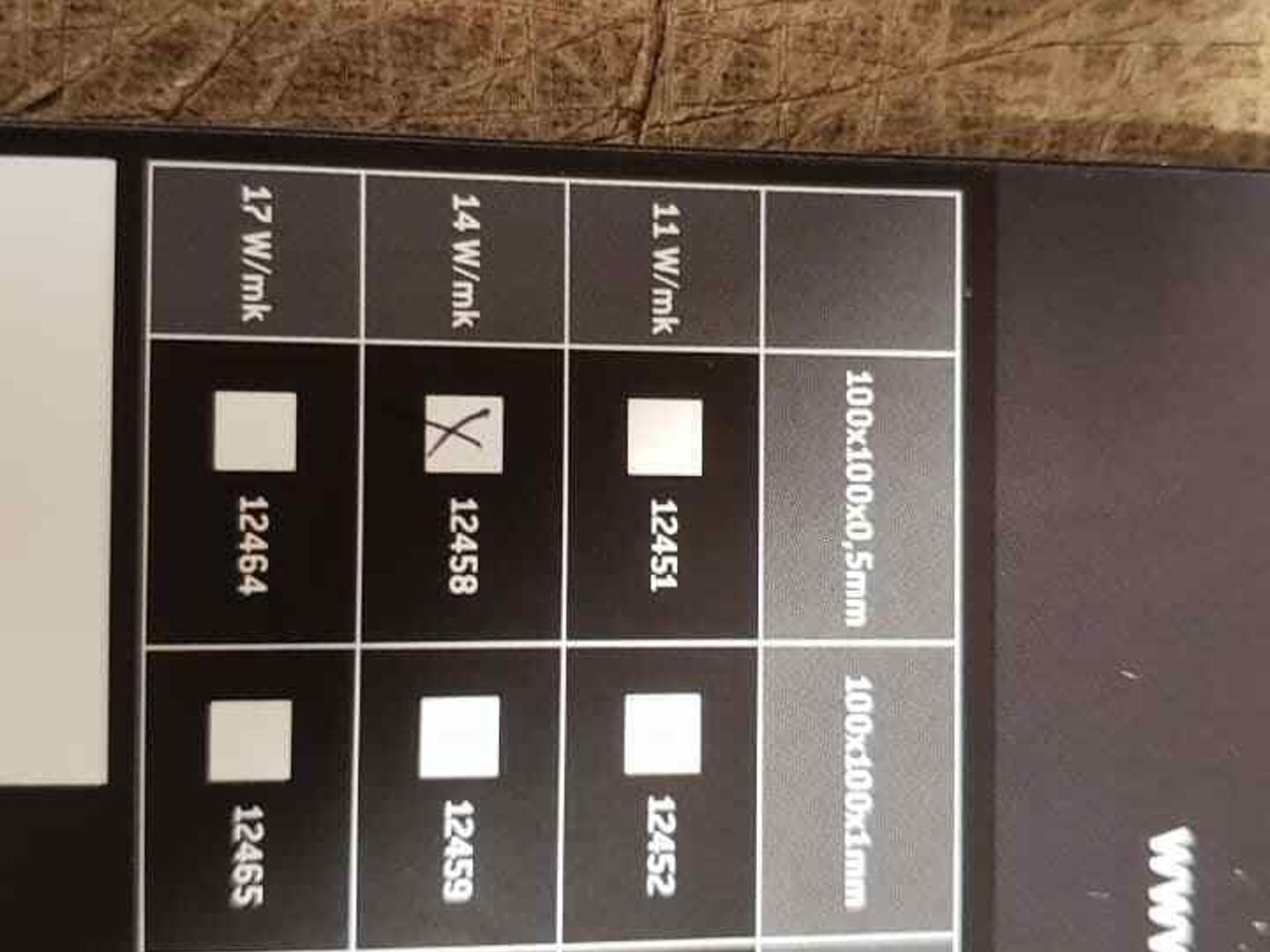 Alphacool Ice Thermal Pad - 14W/mK 100x100x0.5mm (12458)