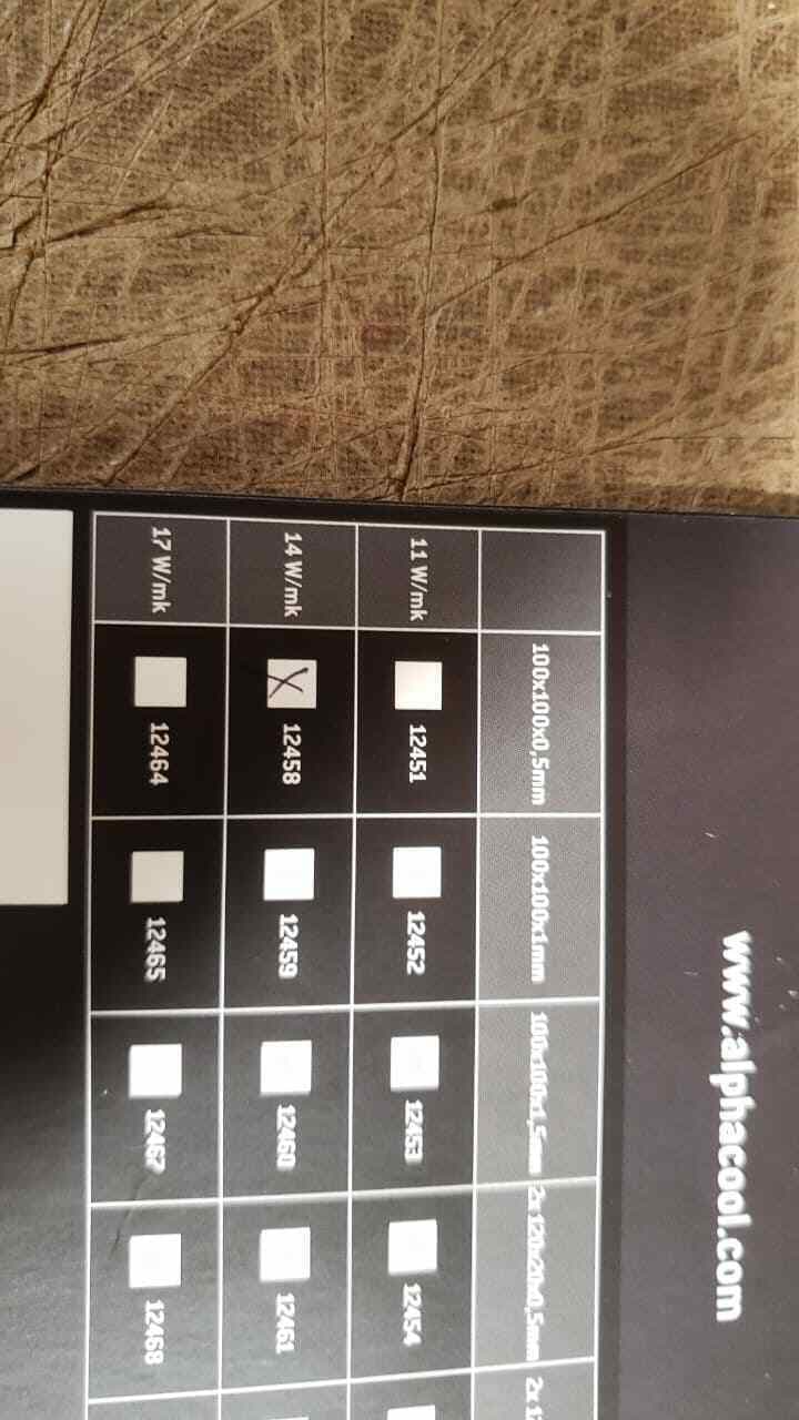 Alphacool Ice Thermal Pad - 14W/mK 100x100x0.5mm (12458)