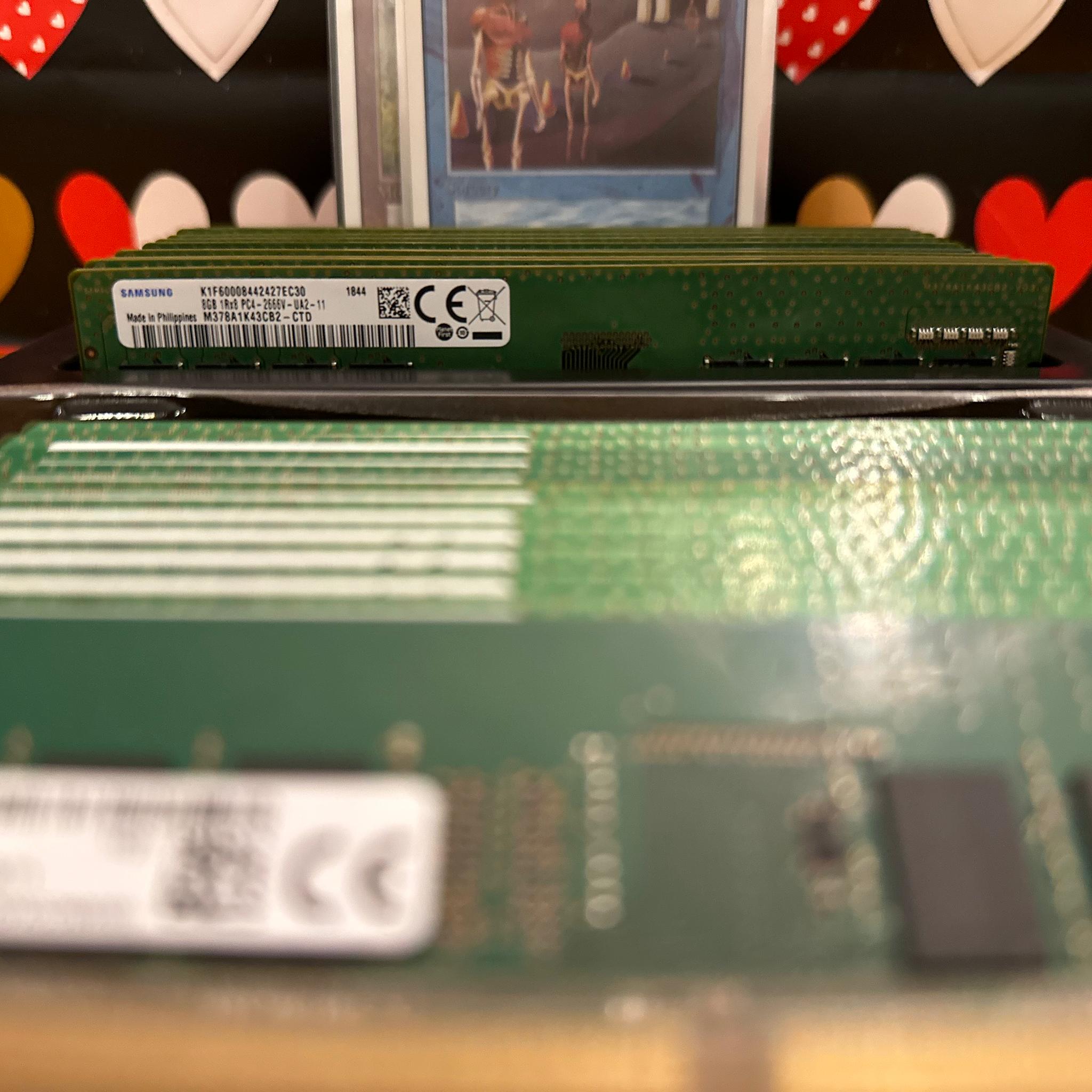 16gb 2x8gb DDR4 from my sushi tray, Basic Green Kit Prime95 and memtest passed