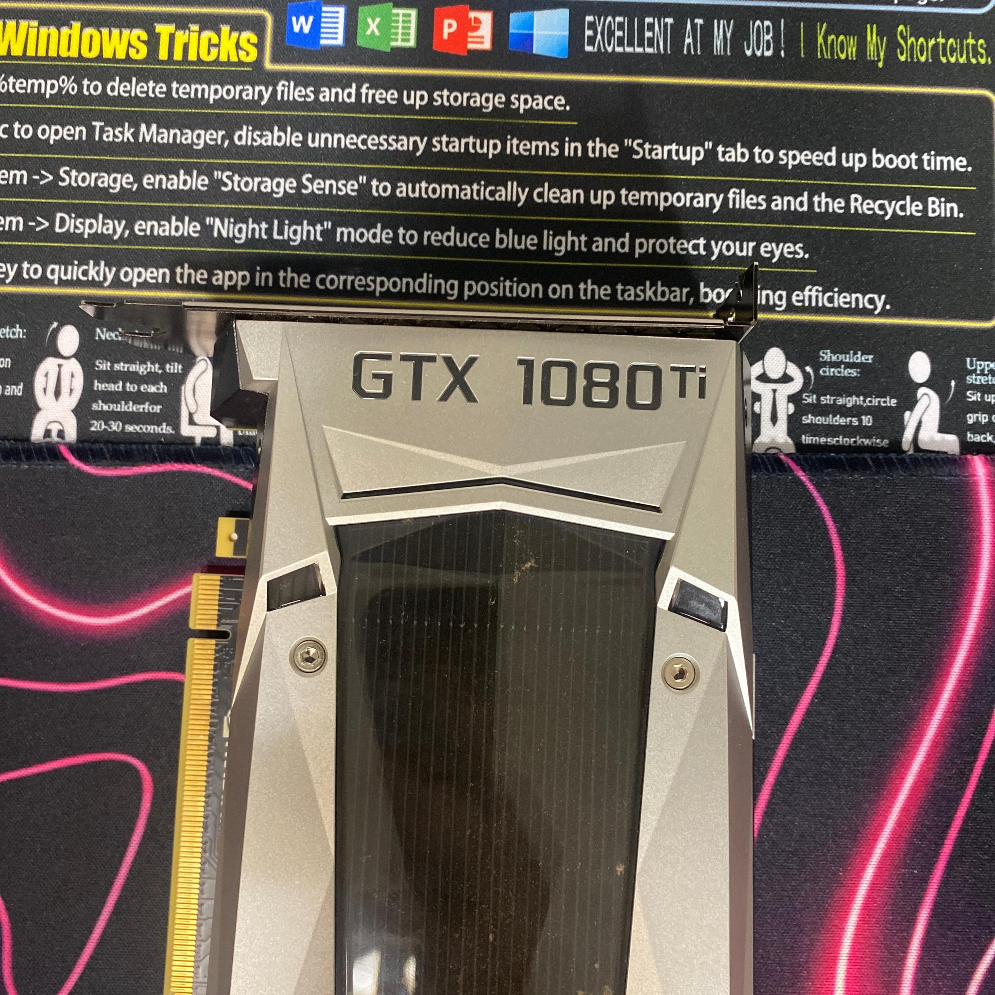 NVIDIA GeForce GTX 1080 Ti Founders Edition 11  GB GDDR5X Graphic Card