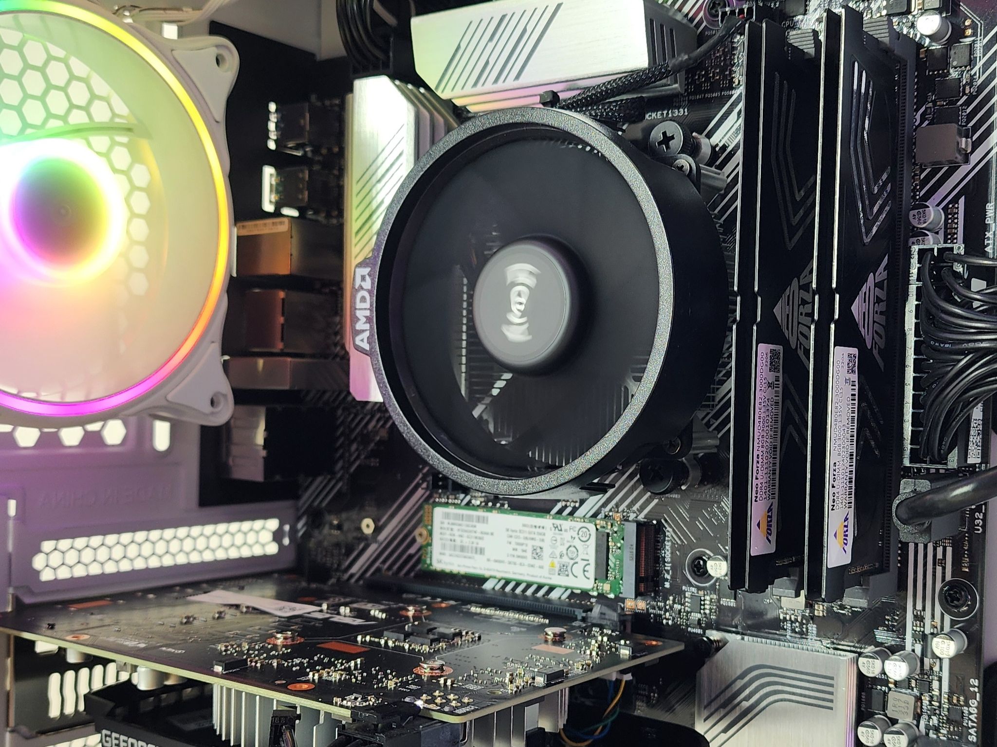 Gaming PC Ryzen 5 5600G 16GB RAM 256GB SSD + 1TB HDD GTX 1650 4GB Win11 Computer