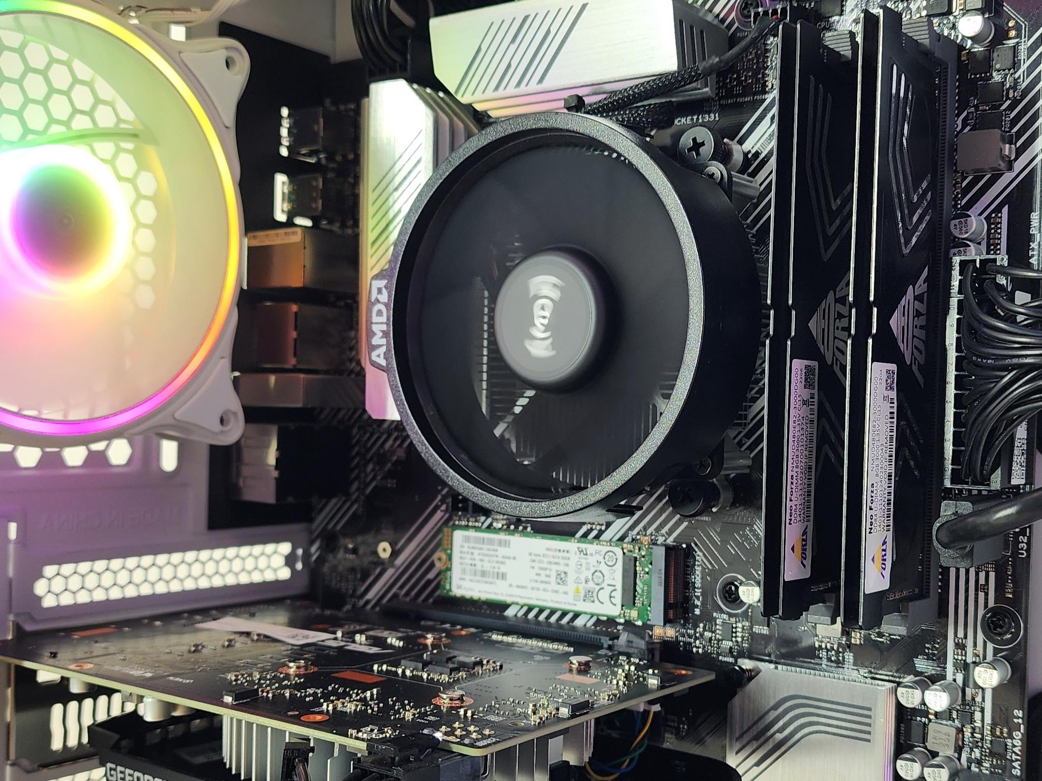 Gaming PC Ryzen 5 5600G 16GB RAM 256GB SSD + 1TB HDD GTX 1650 4GB Win11 Computer
