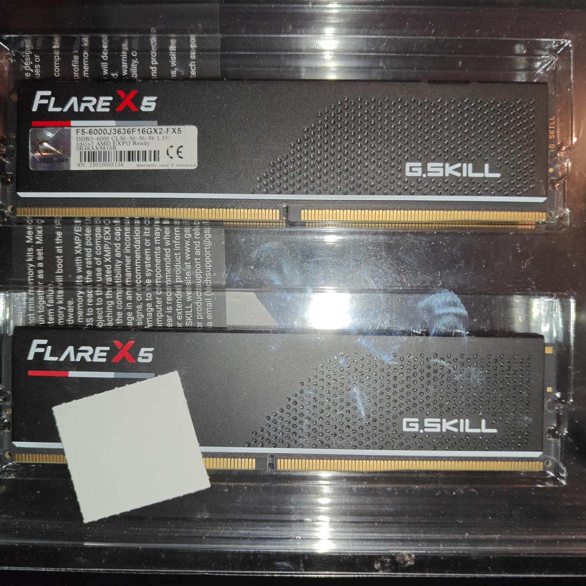 G.SKILL Flare X5 Series (AMD Expo) DDR5 RAM 32GB (2x16GB)