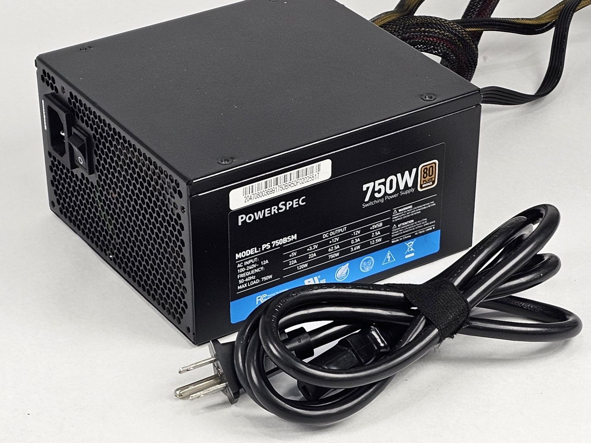 750 Watt PSU PowerSpec PS 750BSM Power Supply