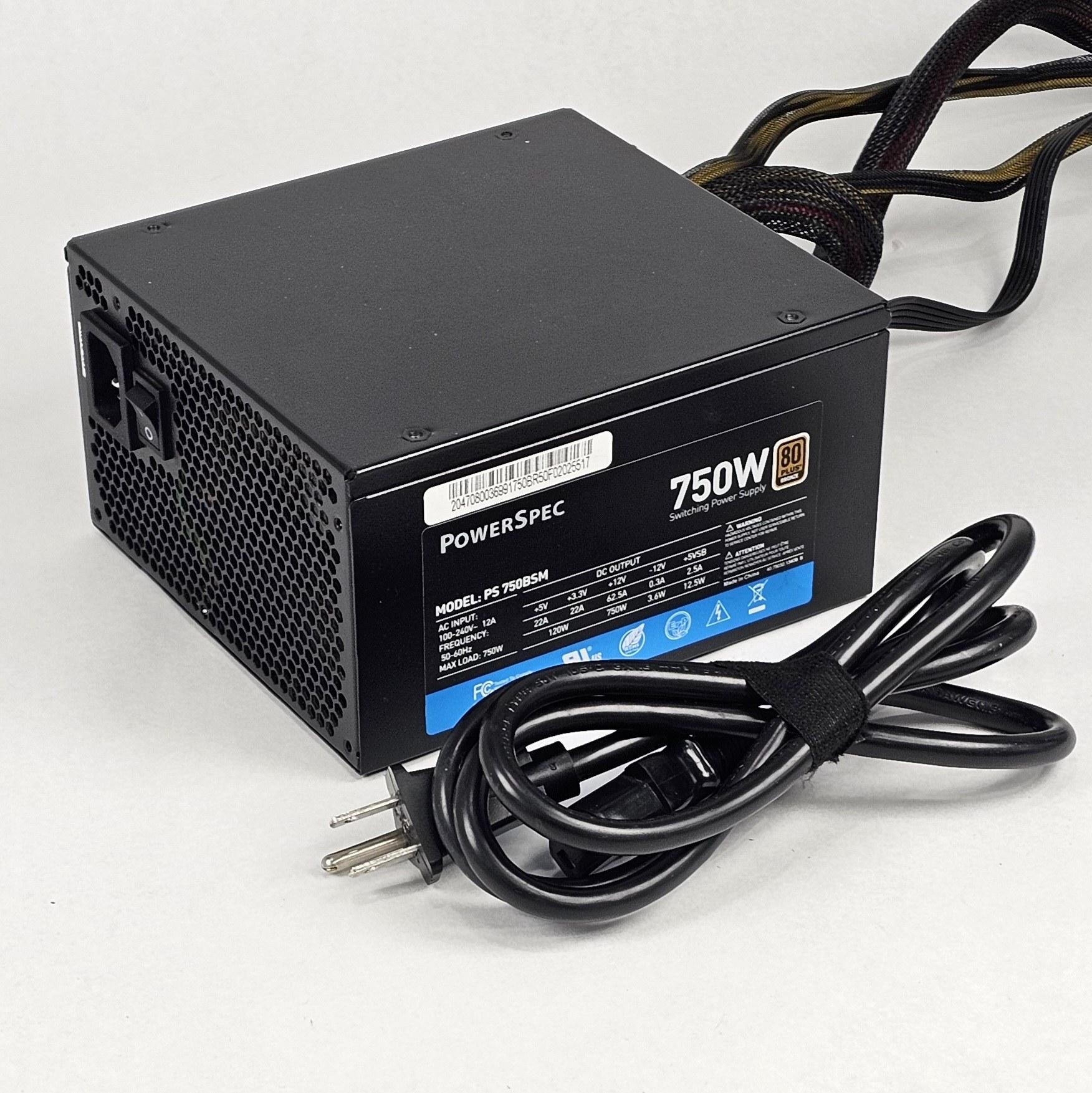 750 Watt PSU PowerSpec PS 750BSM Power Supply