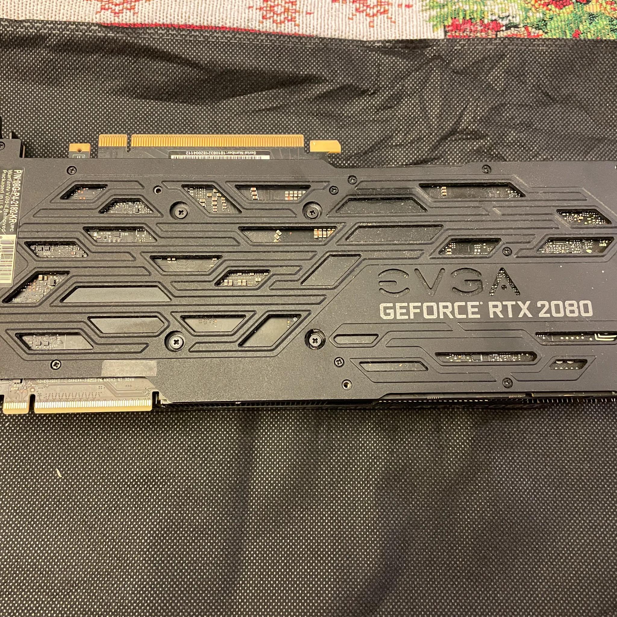 EVGA GeForce RTX 2080 XC GAMING, 08G-P4-2182-KR, 8GB GDDR6, Dual HDB Fans, RGB LED, Metal Backplate