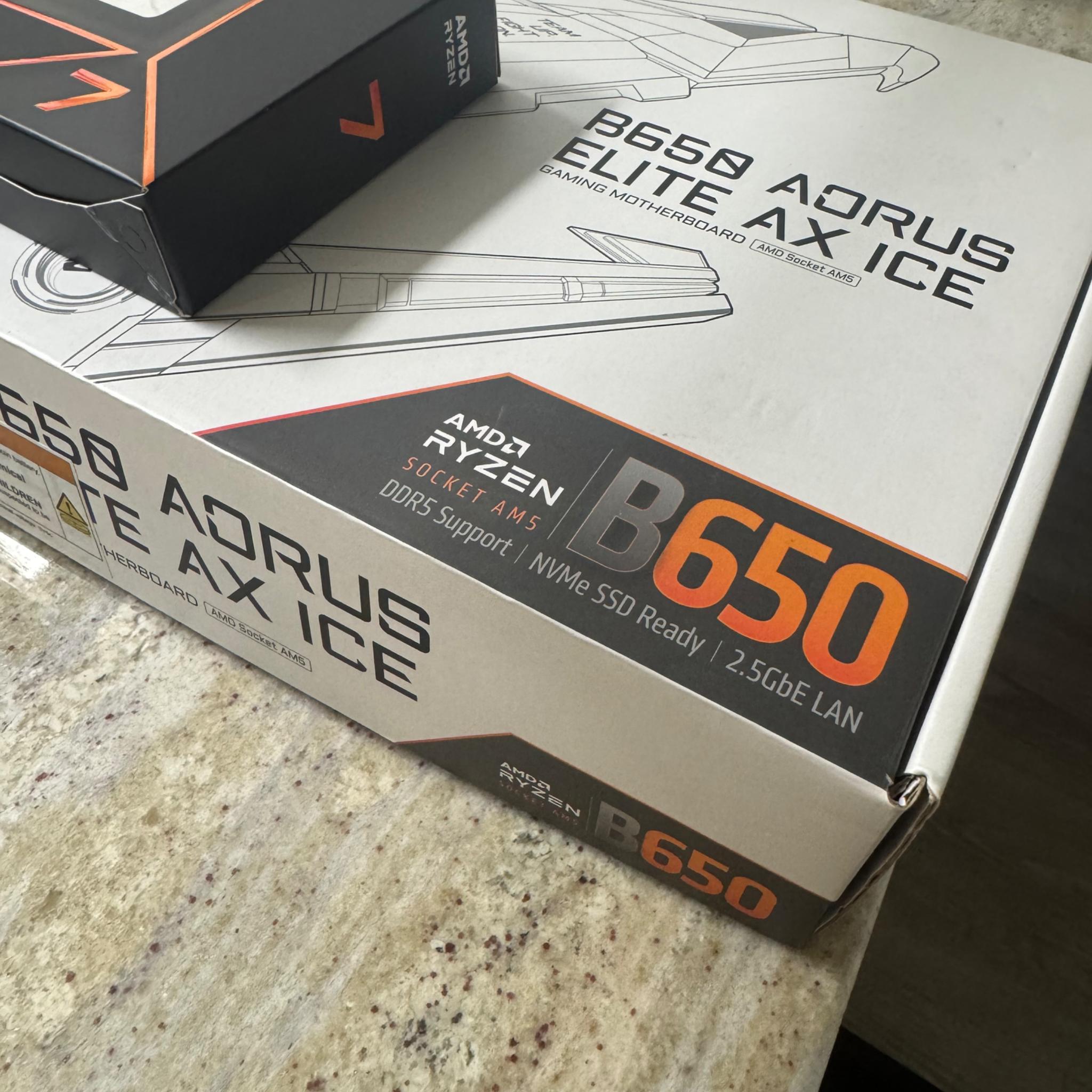 Ryzen 7 9700x and aorus elite axe ice