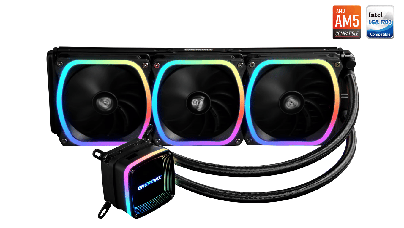 Enermax AQUAFUSION 360 aRGB All-in-One CPU Liquid Cooler + LGA 1700 Bracket