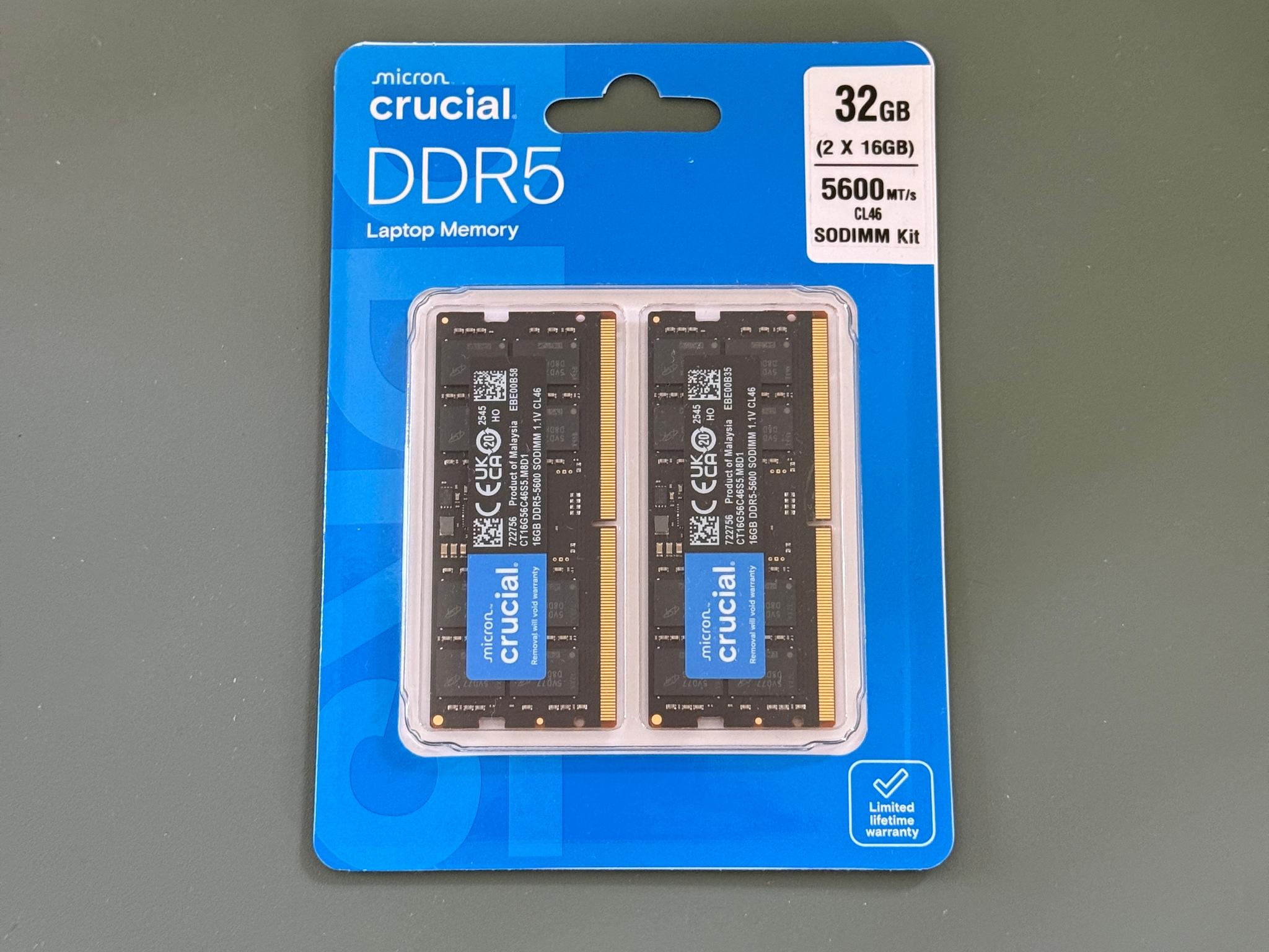 Crucial CT2K16G56C46S5 32GB (2x16GB) - Image 1