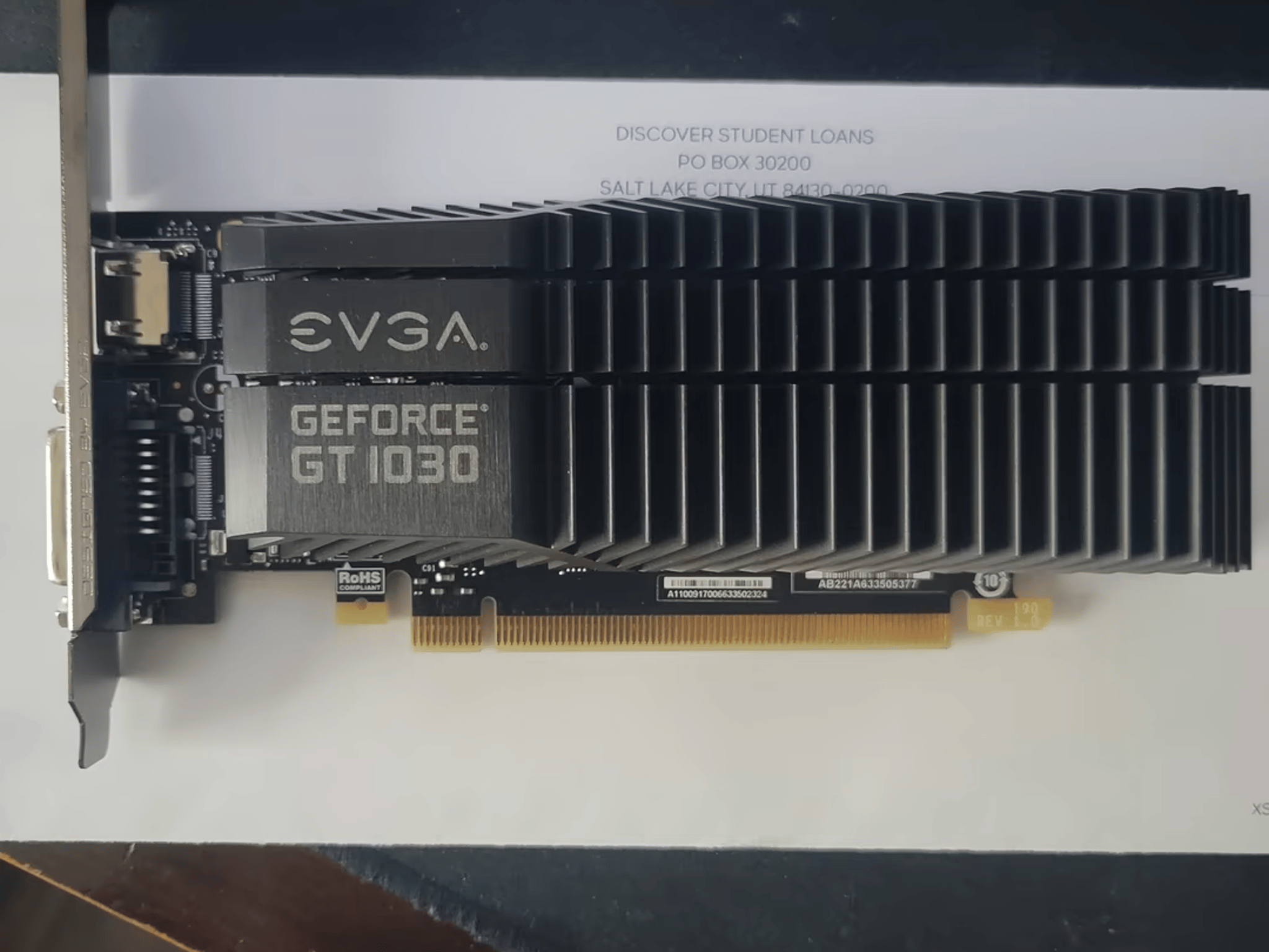 EVGA GT 1030 2GB GDDR5 Passively Cooled
